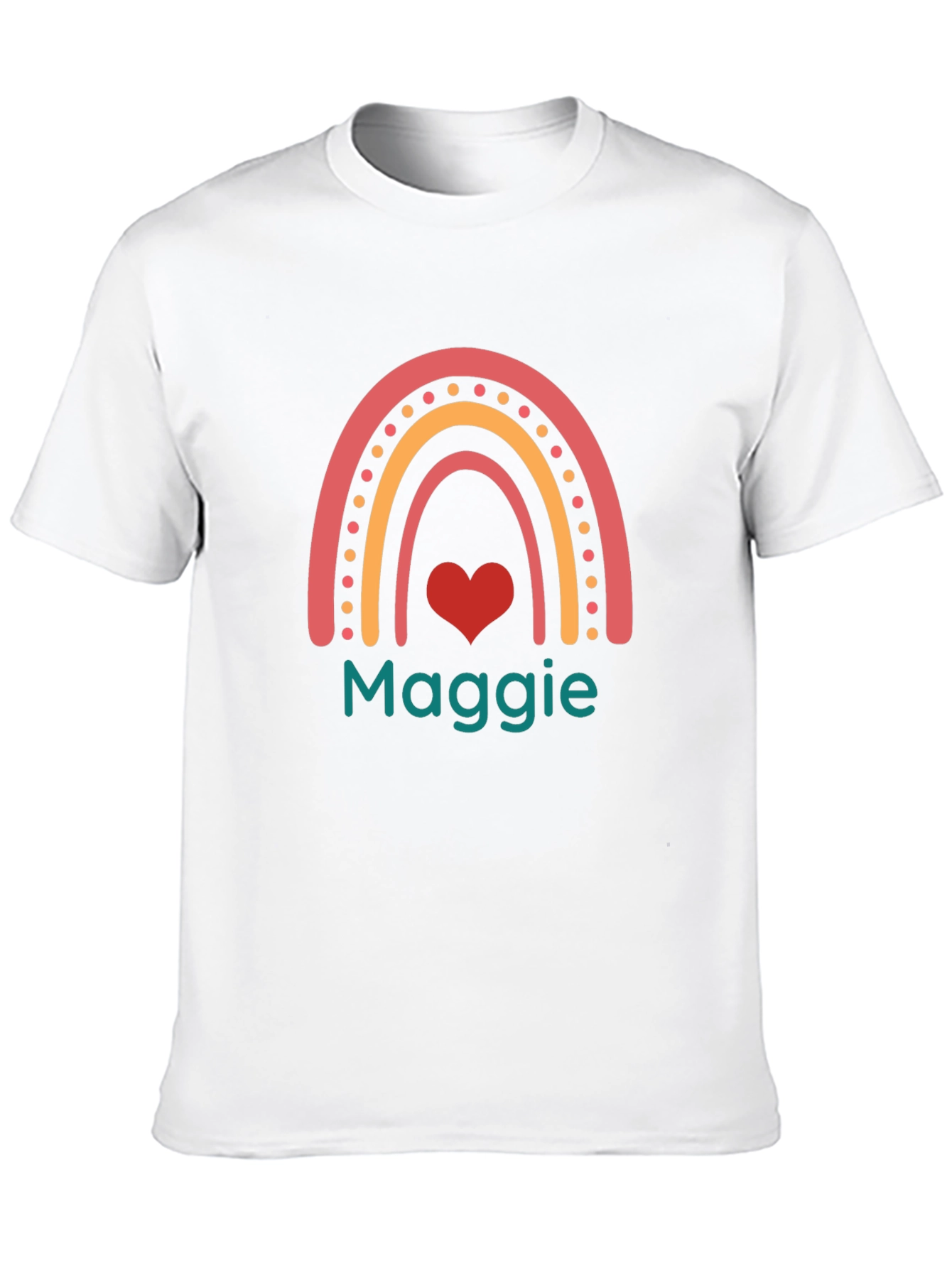 Black Rainbow Heart Maggie T-Shirt view 10