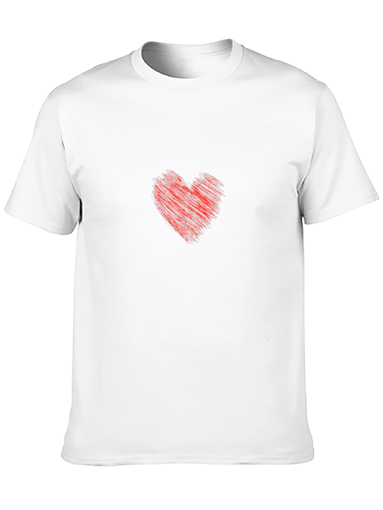 Black Heart Graphic Tee - Soft Cotton Blend Casual Wear view 10