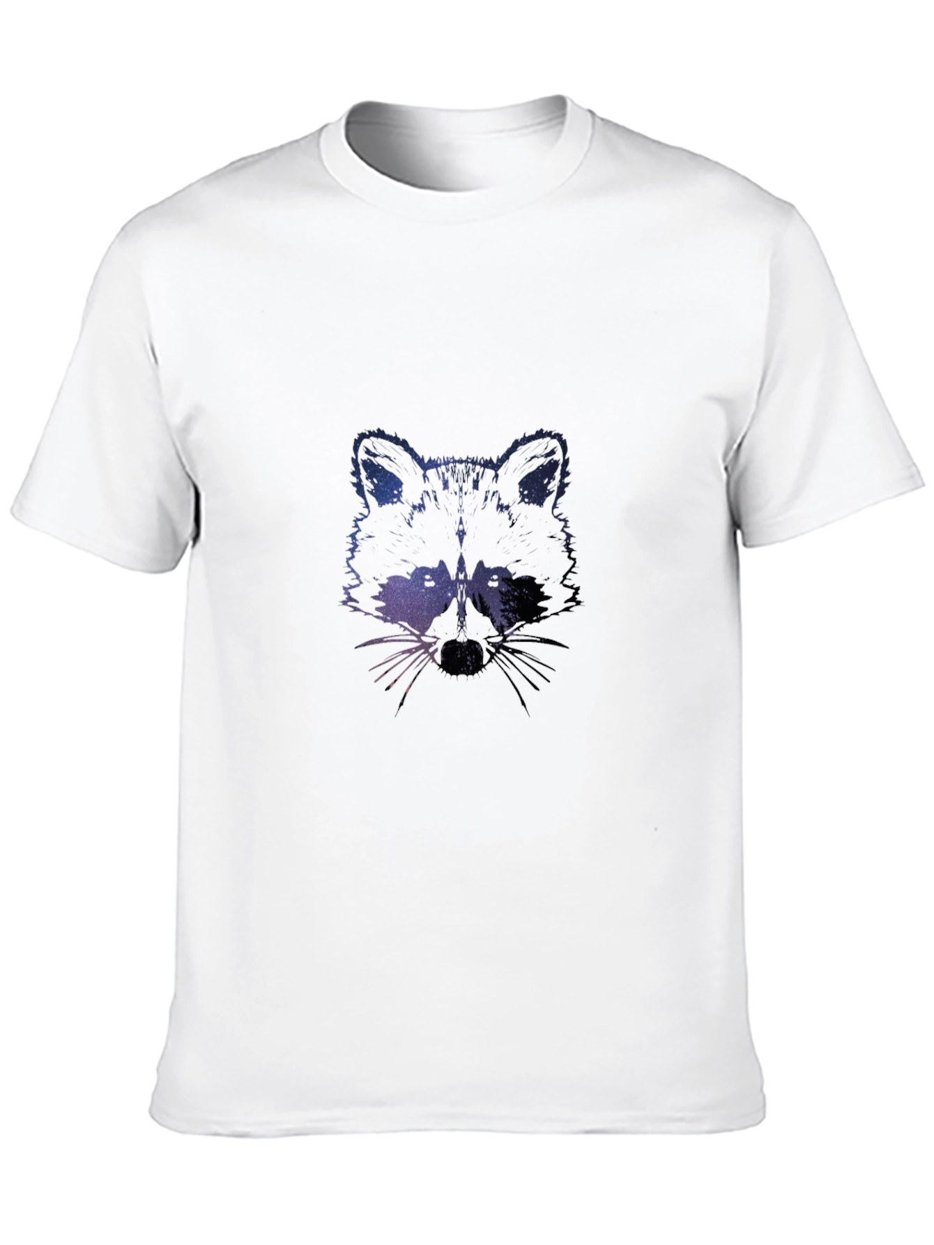 Black Galaxy Raccoon Graphic Tee - Black Crew Neck view 10