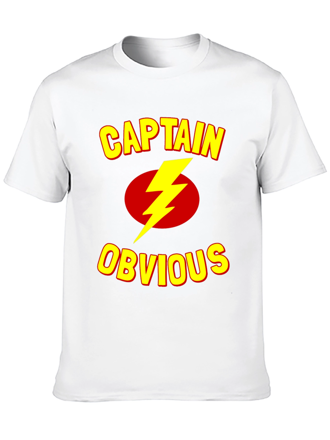 Black Captain Obvious T-Shirt - Funny Humor Tee view 10