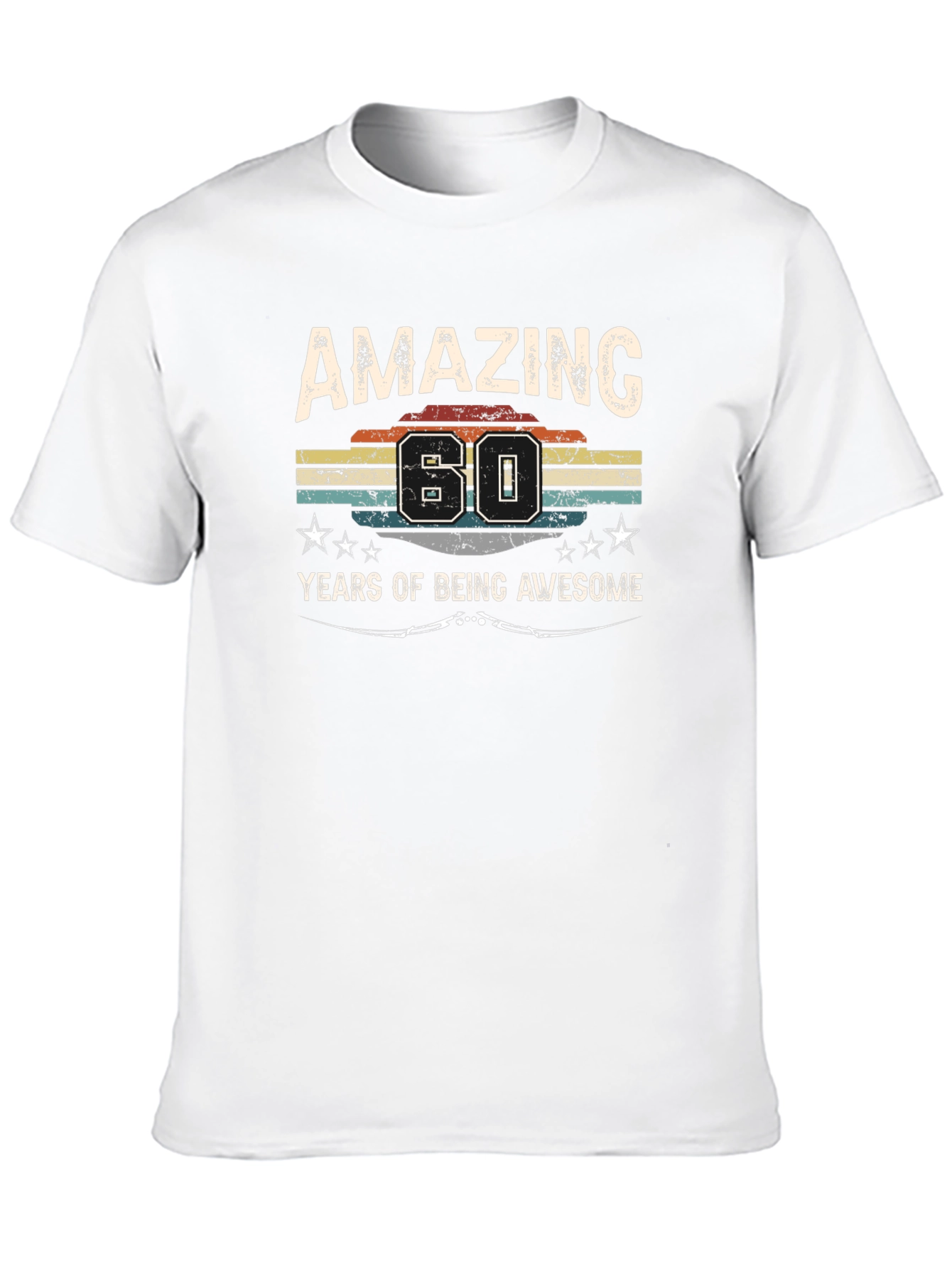 Black Amazing 60 Years T-Shirt view 10