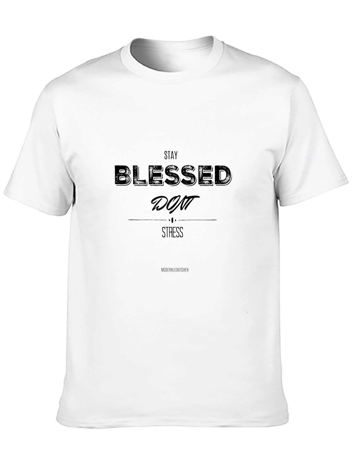 Black Stay Blessed Graphic T-Shirt - Casual Comfort view 10