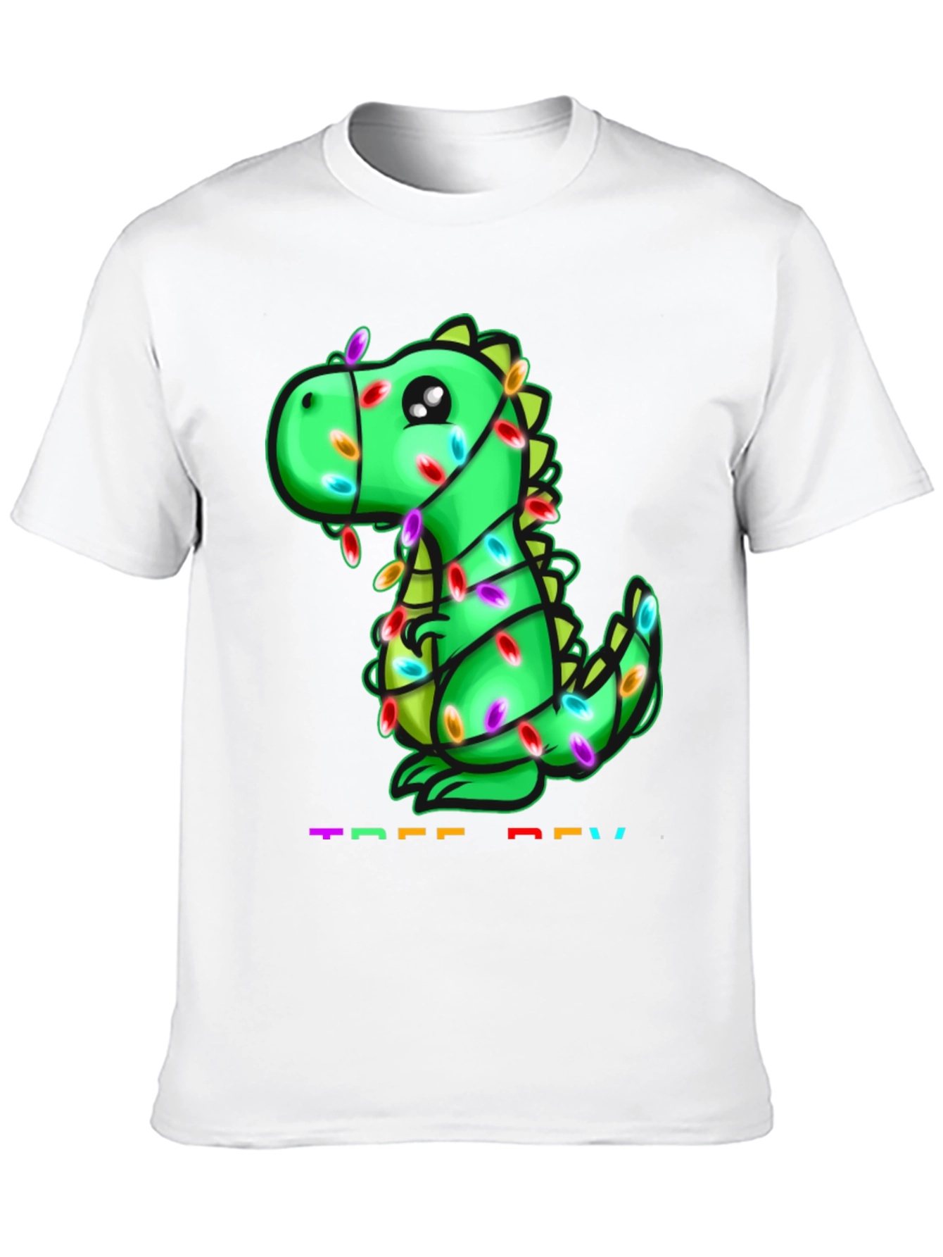 Black Festive Dino T-Shirt view 10