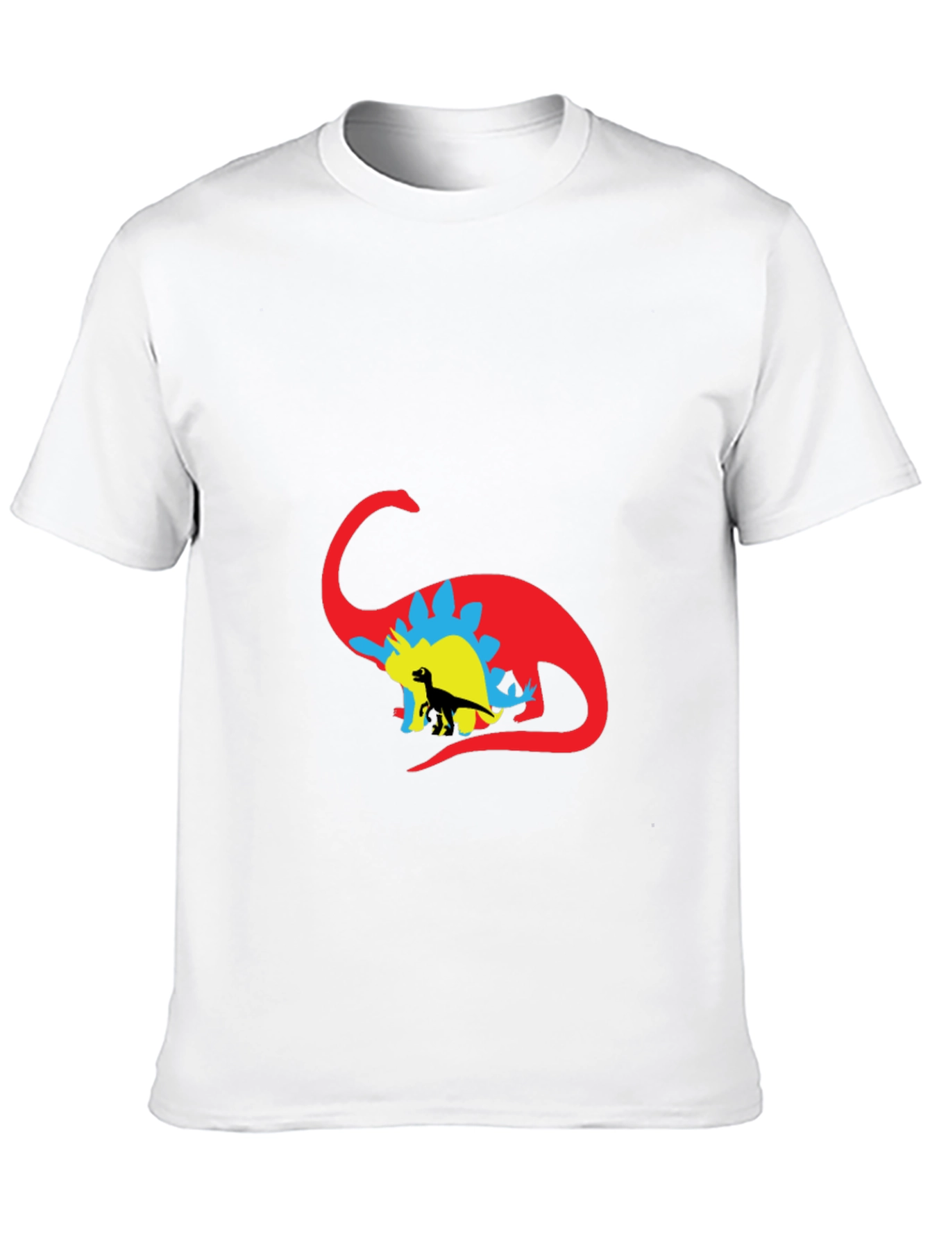 Black Dinosaur Silhouette Graphic Tee - Black view 10