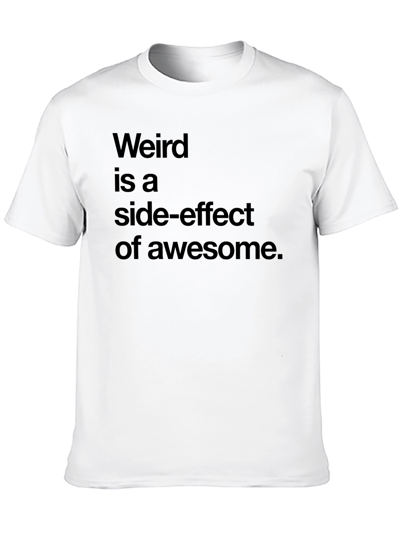 Black Weird is Awesome Graphic T-Shirt view 10