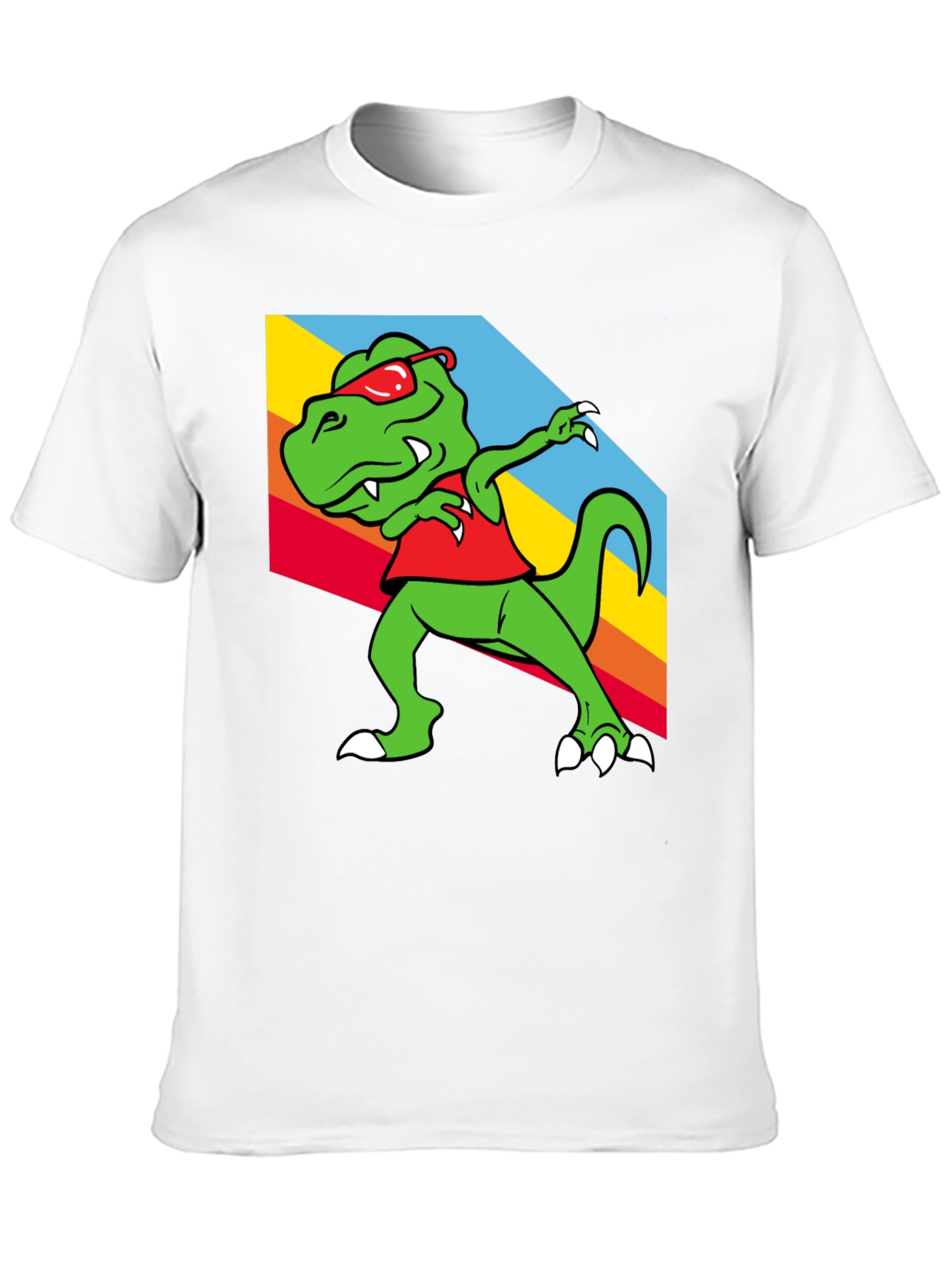 Black Dabbing Dinosaur Graphic Tee - Trendy T-Rex T-Shirt view 10