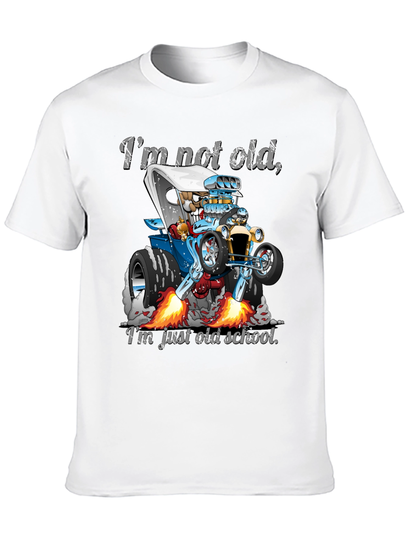 Black I'm Not Old, Just Old School Car T-Shirt view 10
