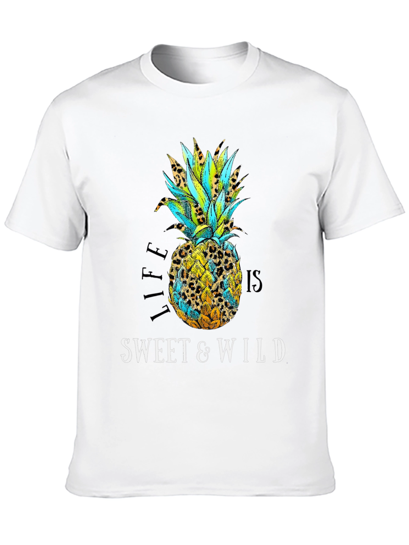 Black Sweet & Wild Pineapple Graphic Tee view 10