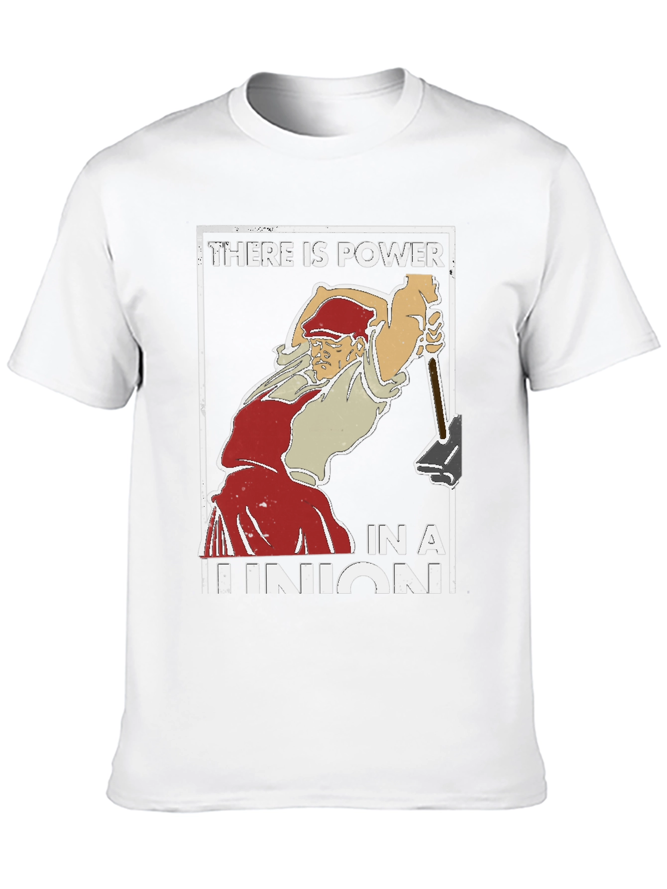 Black Union Power T-Shirt - Worker's Rights Tee view 10