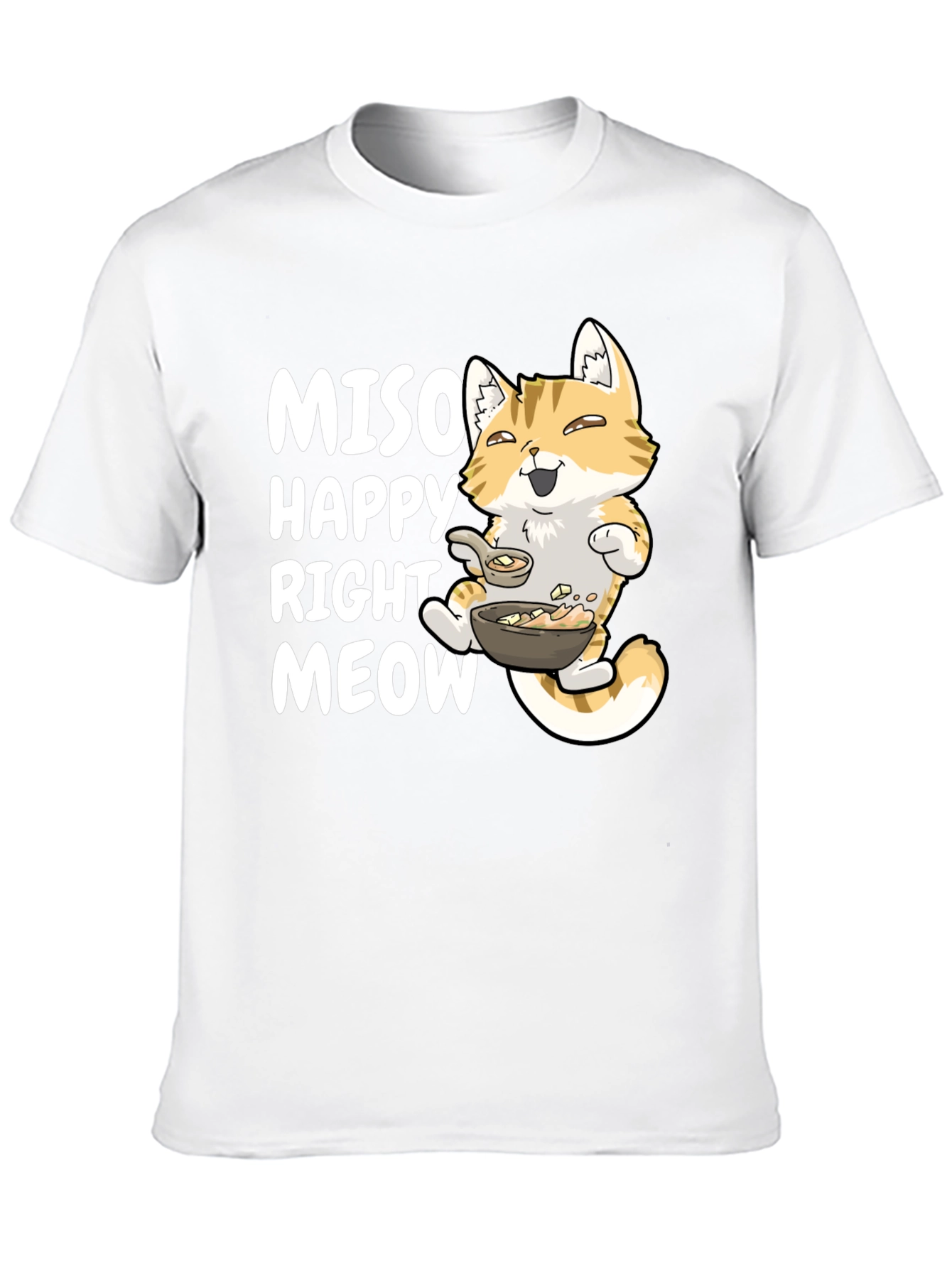 Black Miso Happy Right Meow T-Shirt view 10