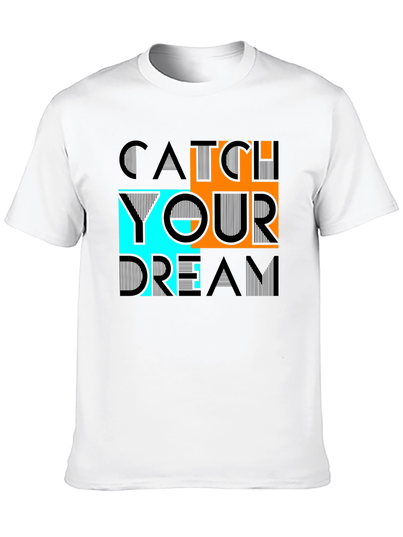 Black Catch Your Dream Graphic Tee - Black Cotton Casual Shirt view 10