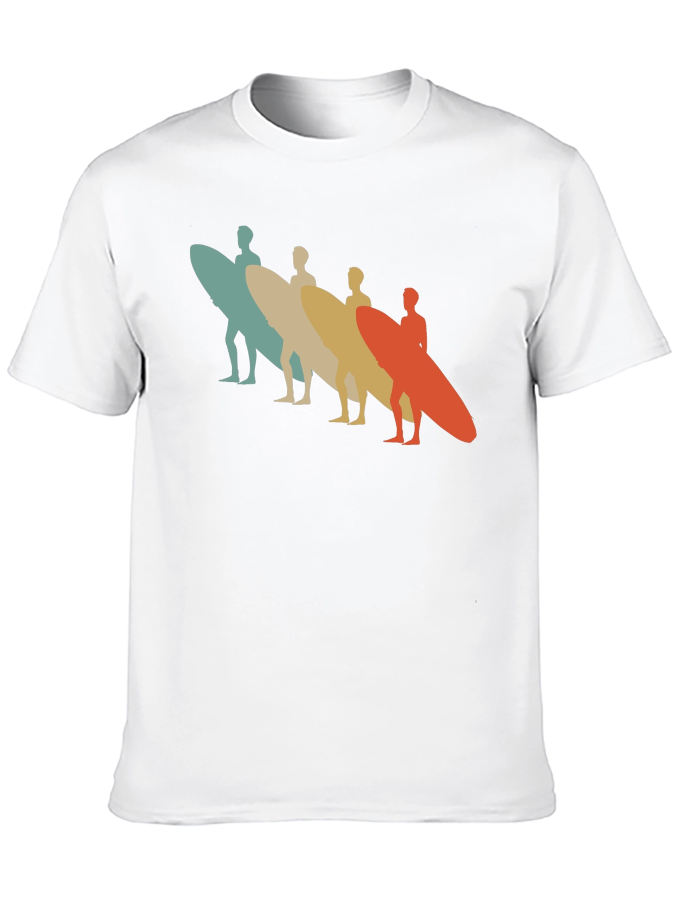Black Retro Surfboard T-Shirt - Vintage Surfer Design view 10