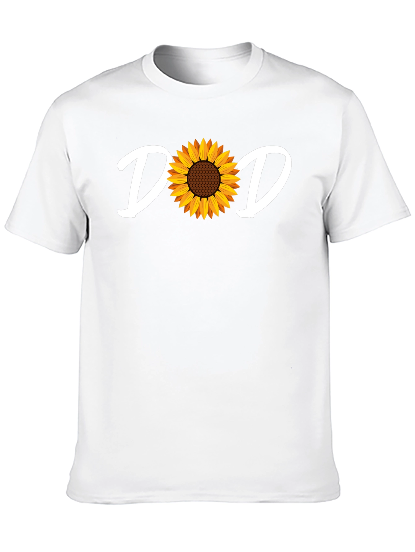 Black Dad Sunflower Graphic Tee - Black Unisex T-Shirt view 10