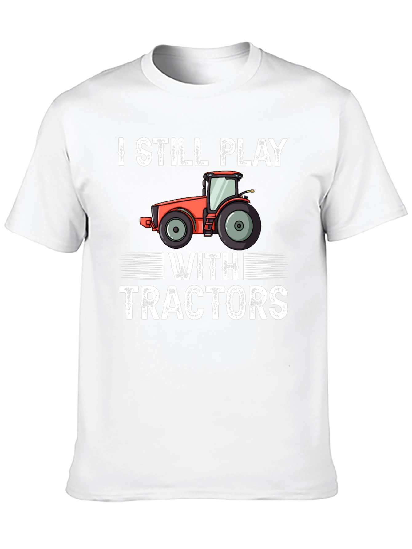 Black I Still Play With Tractors Graphic Tee view 10