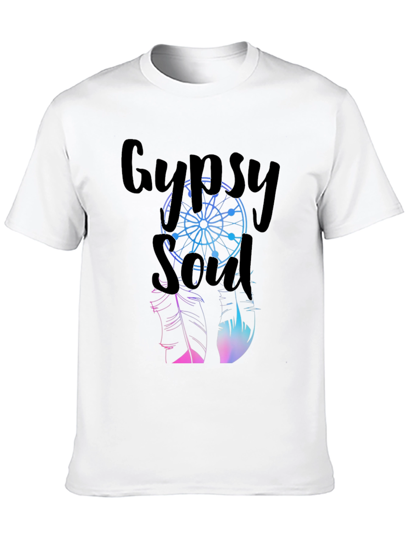 Black Gypsy Soul Graphic T-Shirt - Casual Style view 10