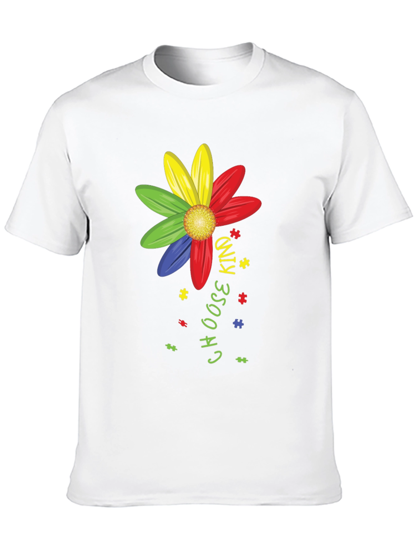 Black Choose Kind Autism Awareness T-Shirt view 10