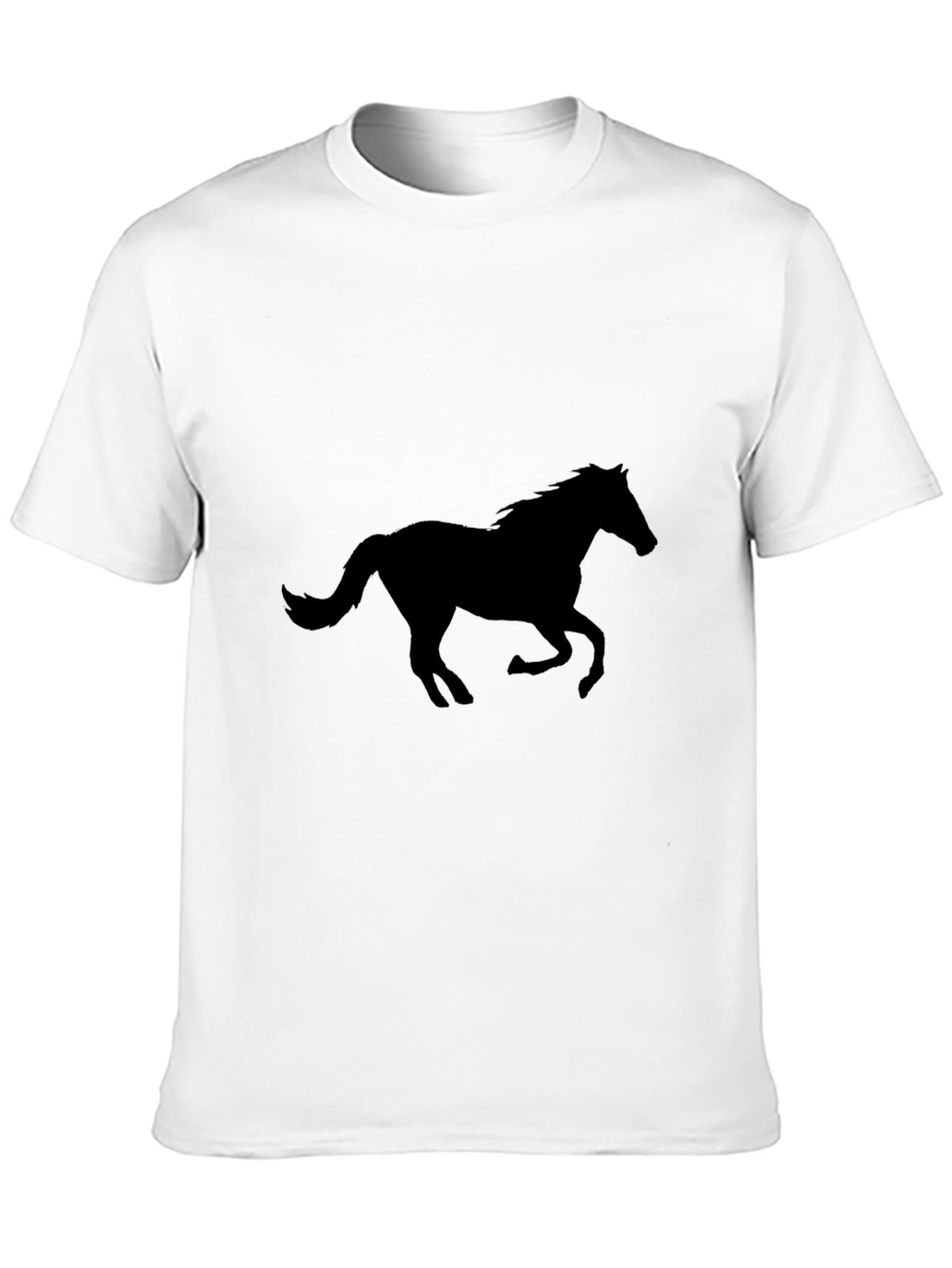 Black Black Horse Silhouette Graphic Tee view 10