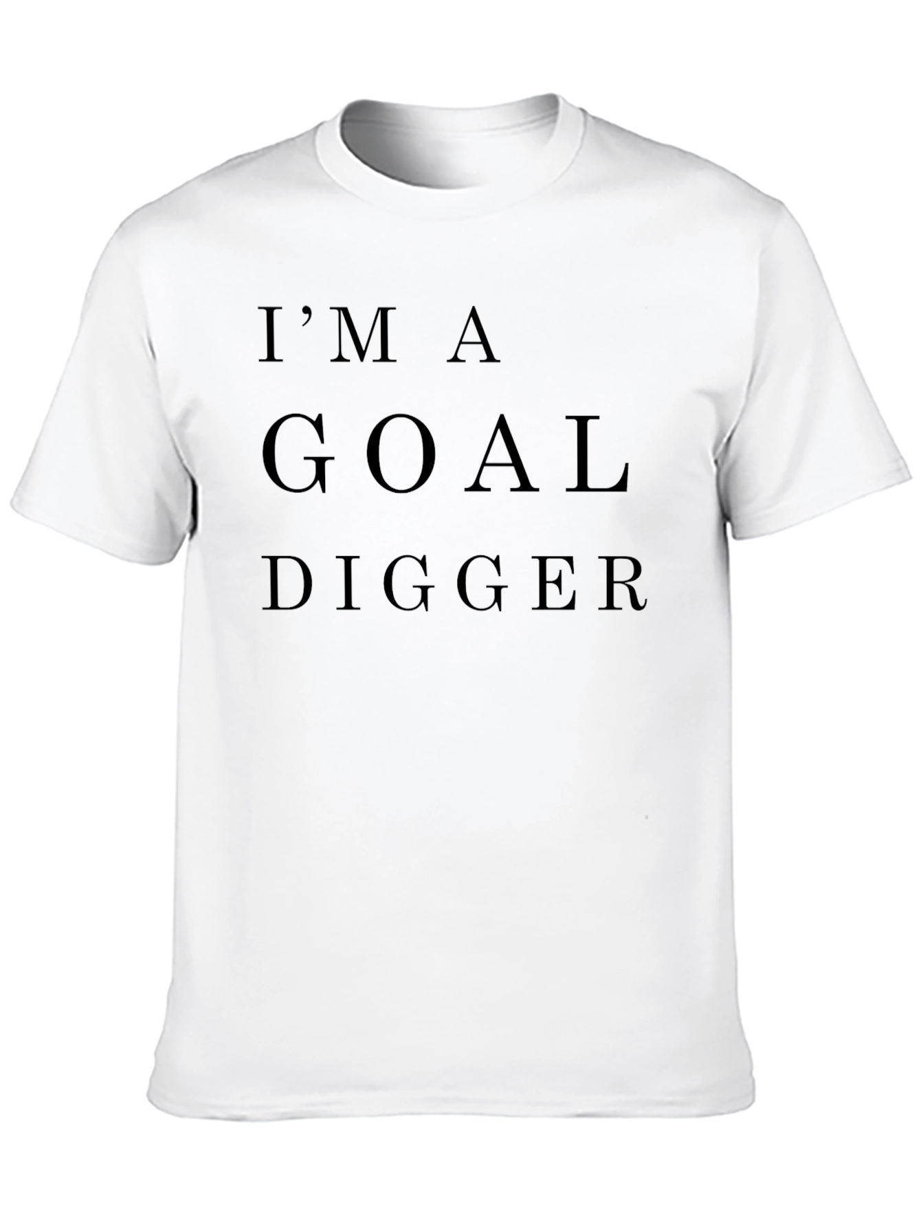 Black I'm A Goal Digger Black T-Shirt view 10