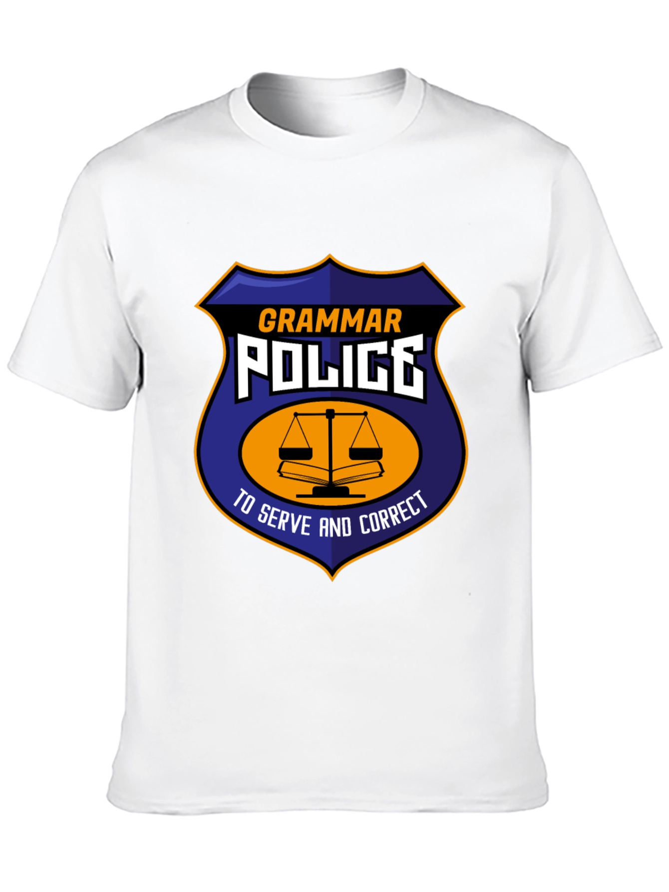 Grammar Police T-Shirt - Serve and Correct Tee - 10