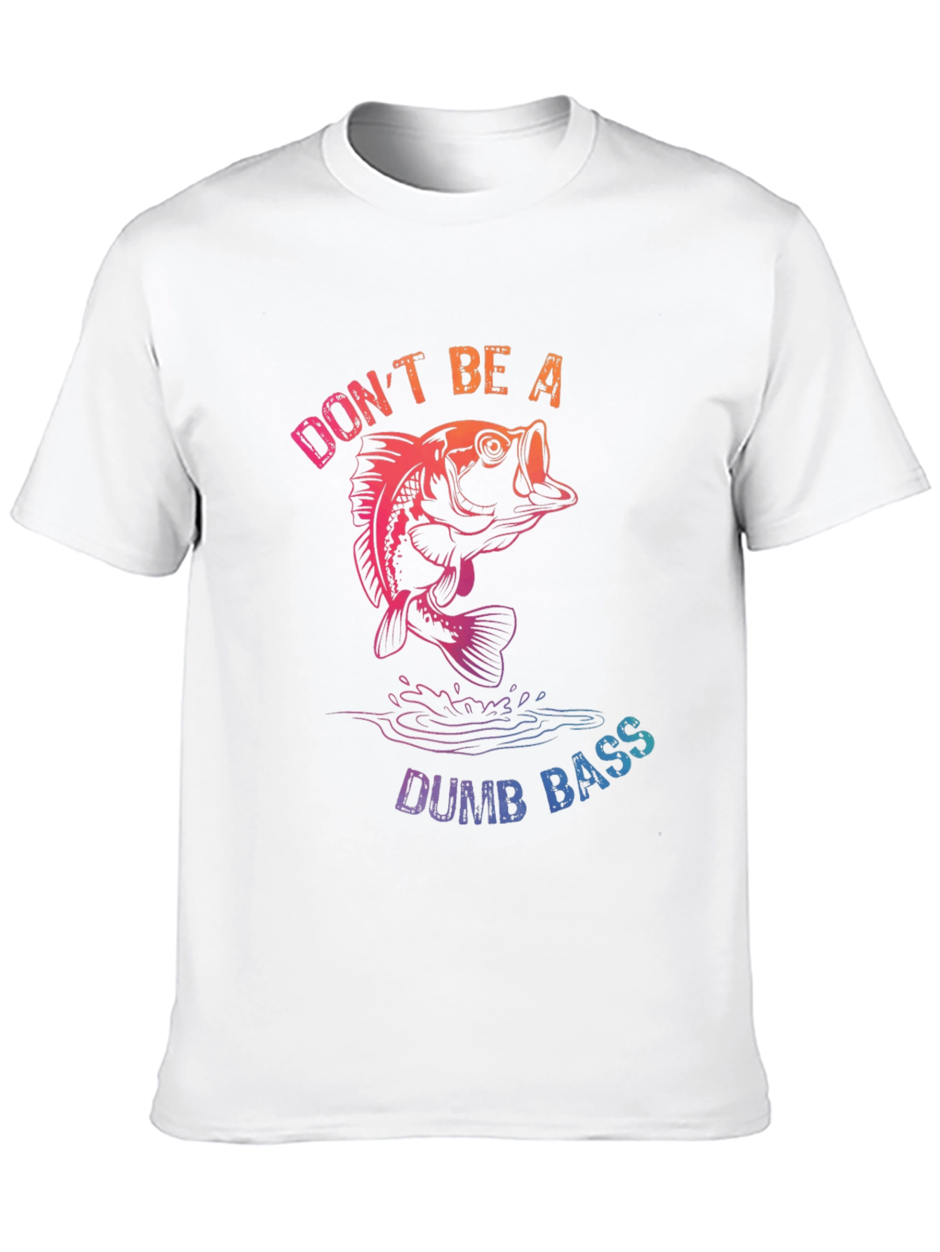 Black Don't Be a Dumb Bass T-Shirt - Fishing Humor view 10