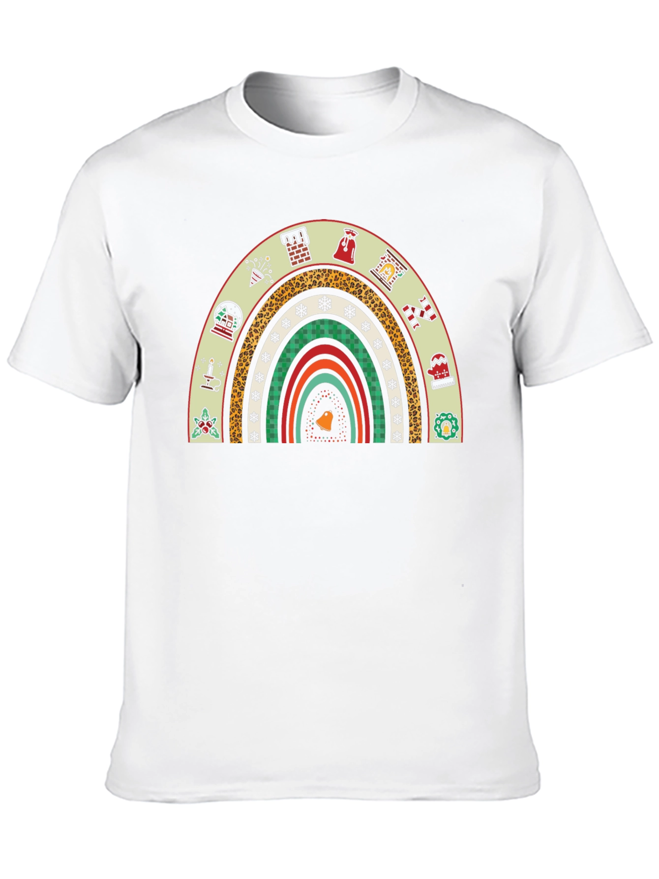 Festive Holiday Rainbow Graphic Tee - 10