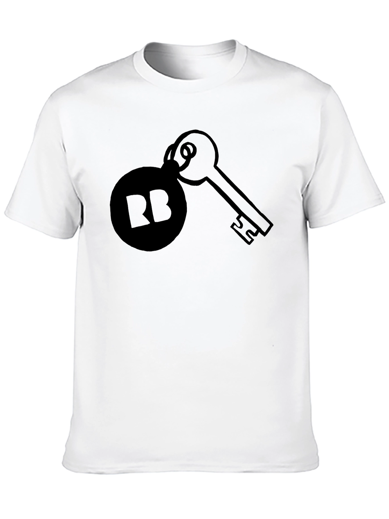 Black RB Key Graphic Tee - Unisex Soft Cotton Shirt view 10
