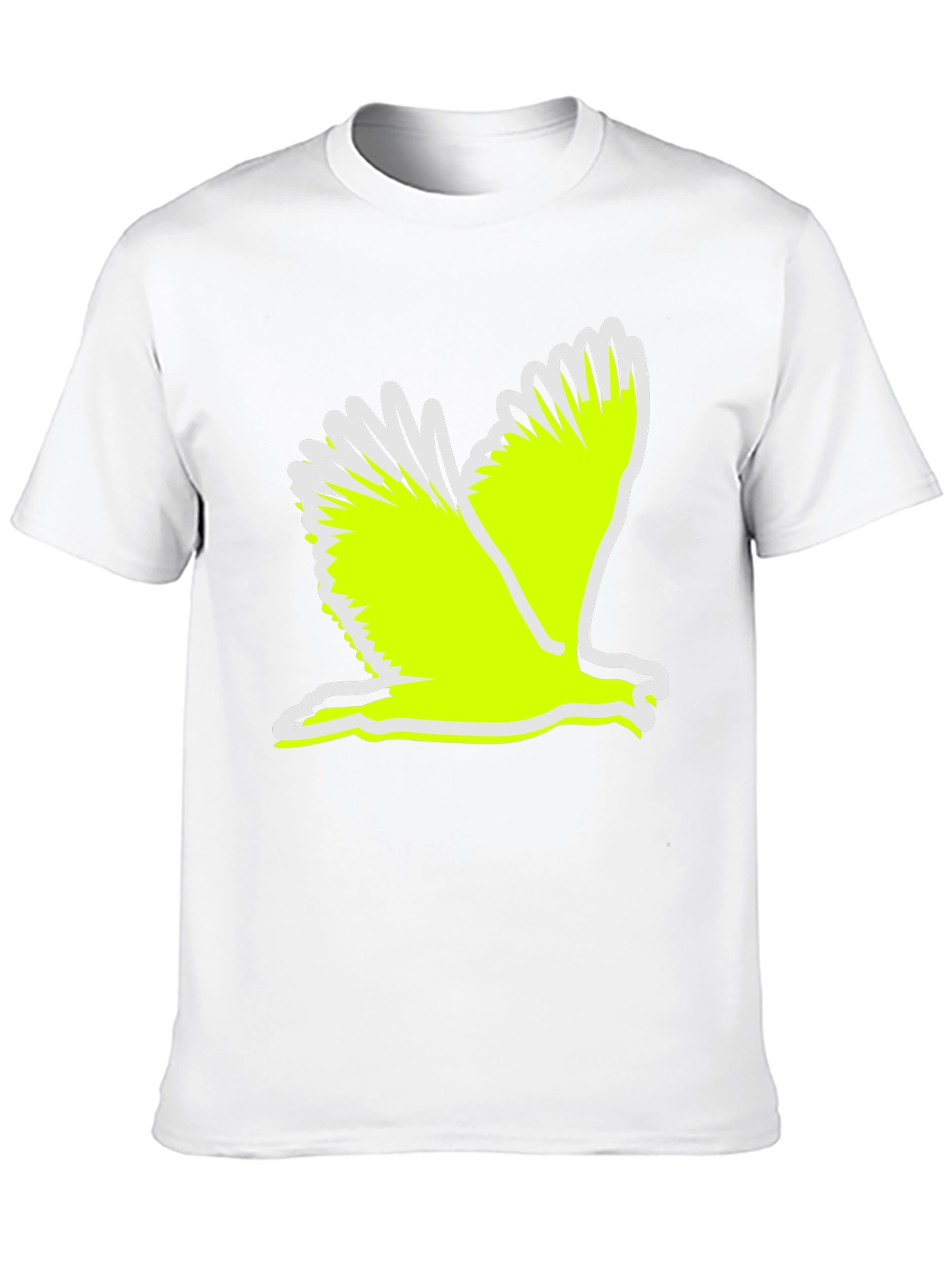 Black Black T-Shirt with Flying Bird Graphic view 10