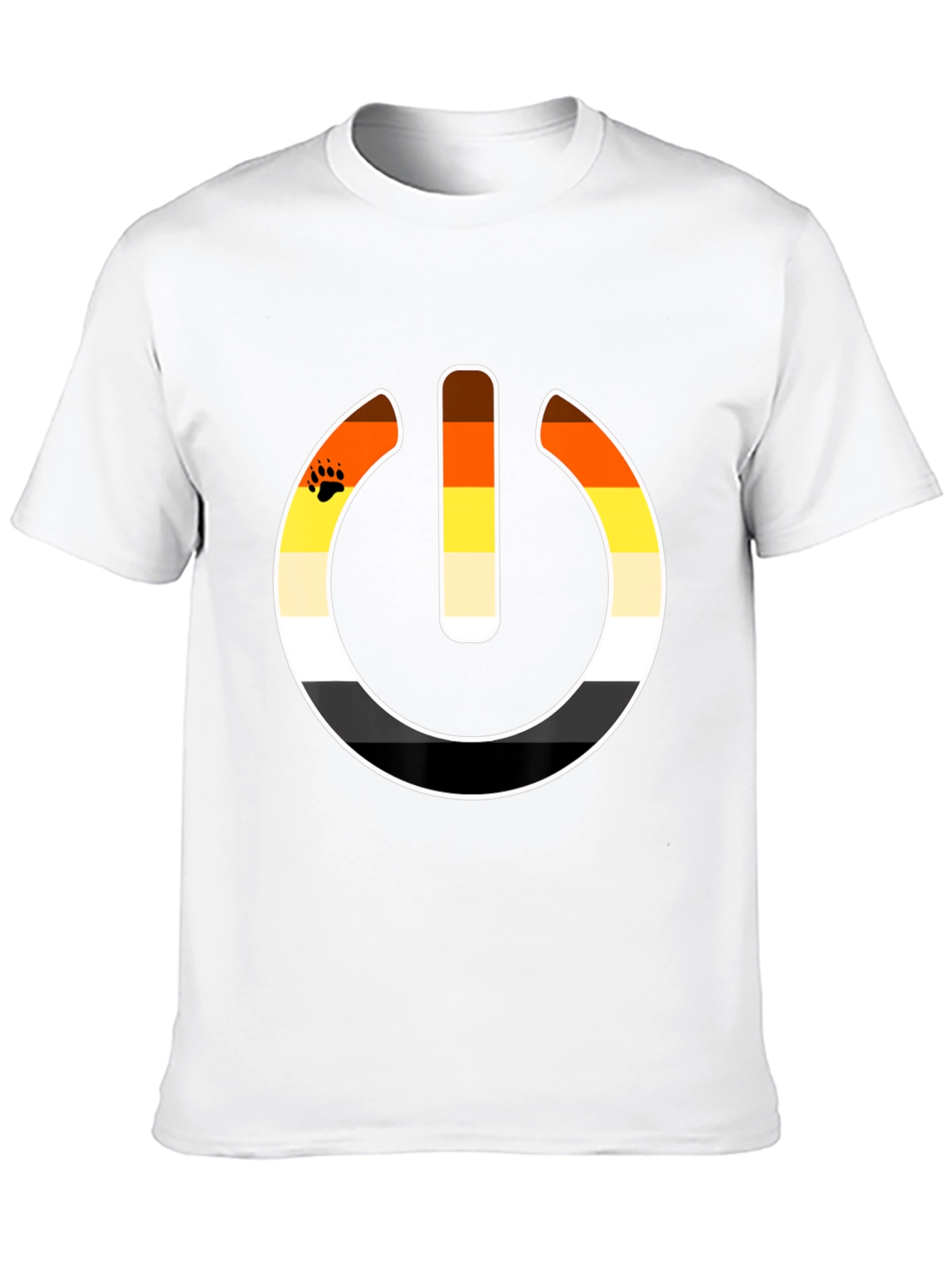 Black Bear Pride Power Symbol Graphic T-Shirt view 10