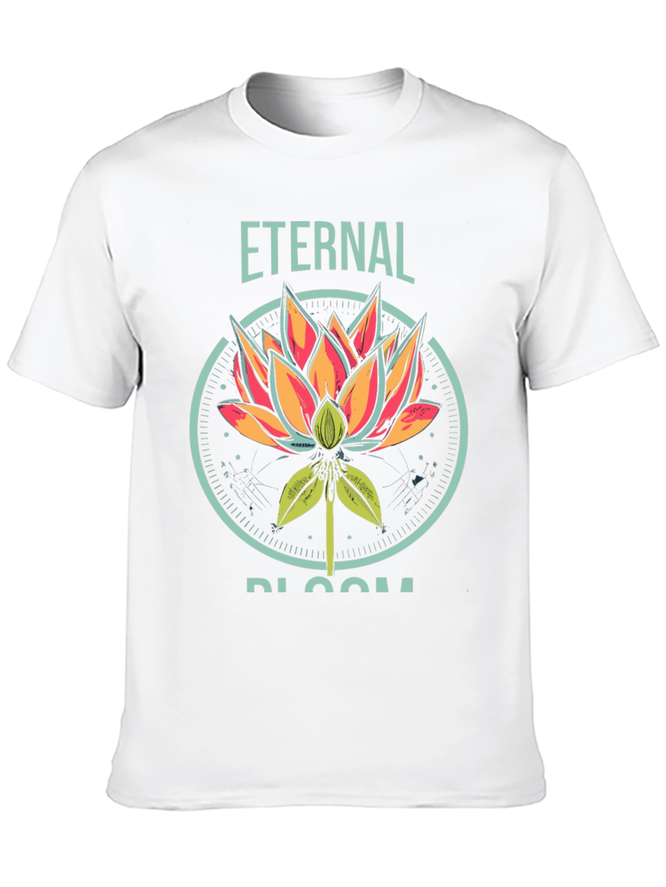 Black Eternal Bloom Graphic T-Shirt - Black view 10