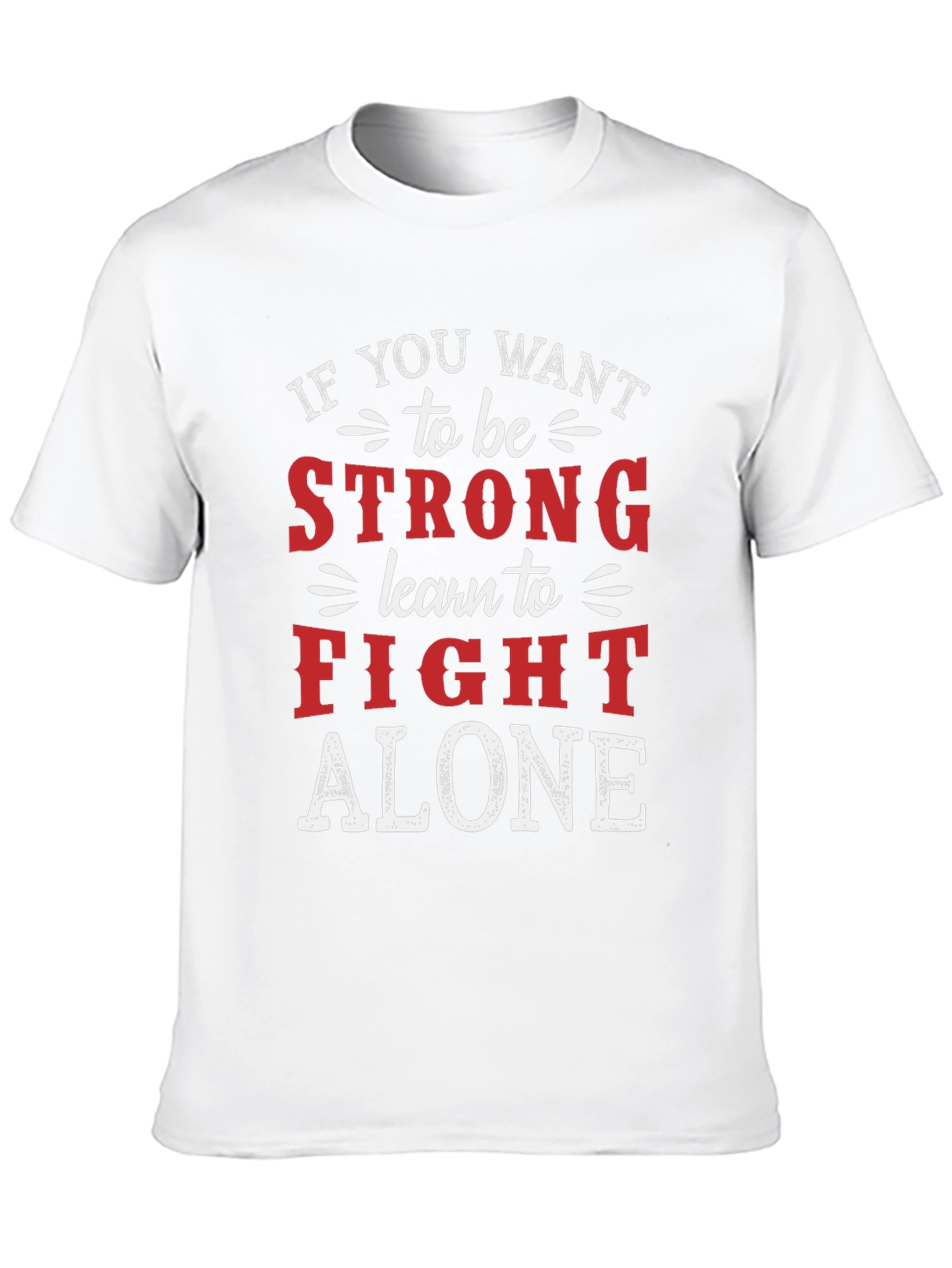 Black Strong Alone Graphic Tee view 10