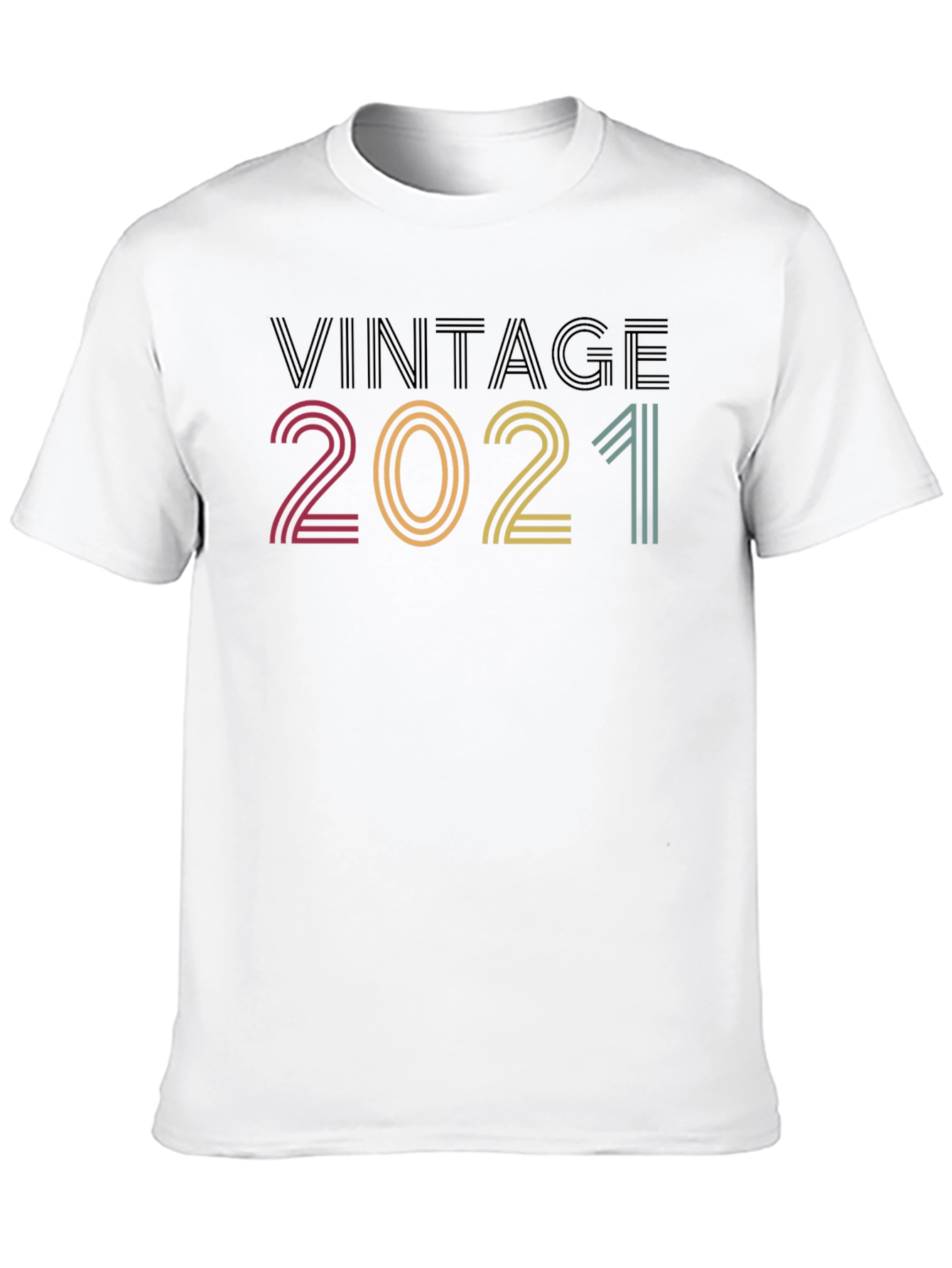 Black Vintage 2021 Graphic Tee - Retro Style view 10