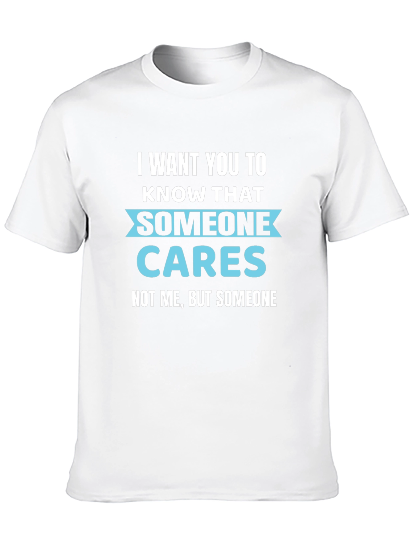 Black Funny Graphic Tee: Someone Cares - Not Me T-Shirt view 10