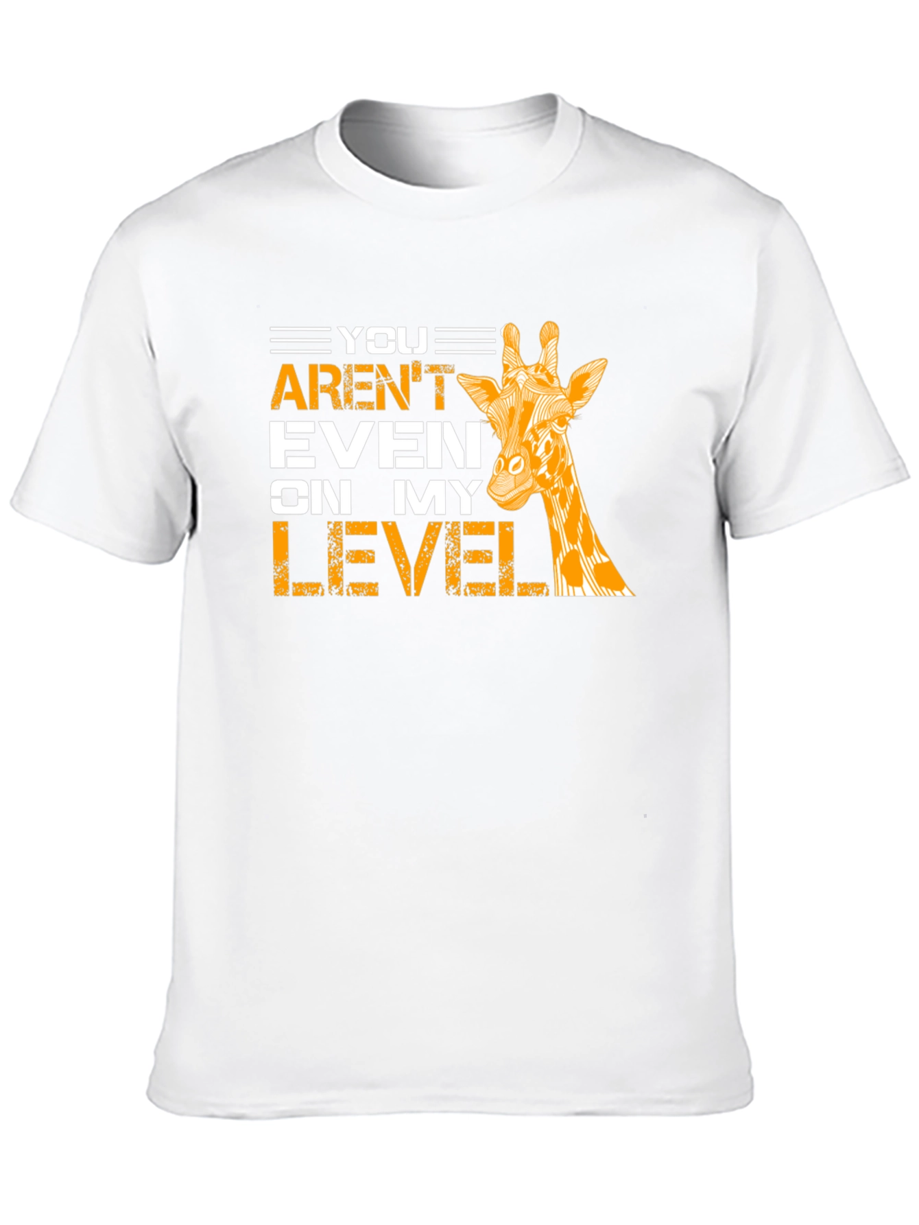 Black Giraffe Level T-Shirt - Funny Animal Tee view 10