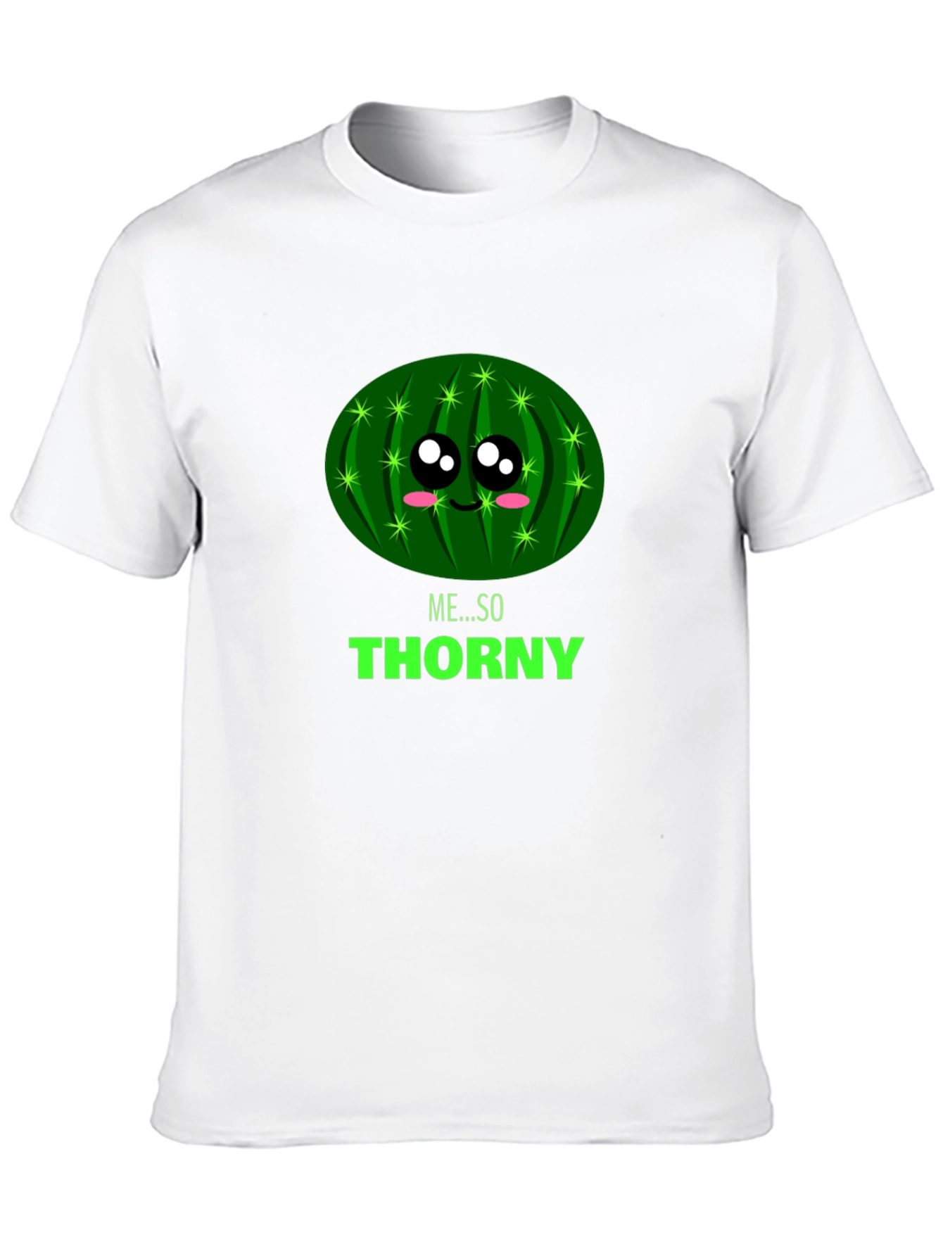 Black Me... So Thorny Black T-Shirt - Funny Cactus Graphic Tee view 10