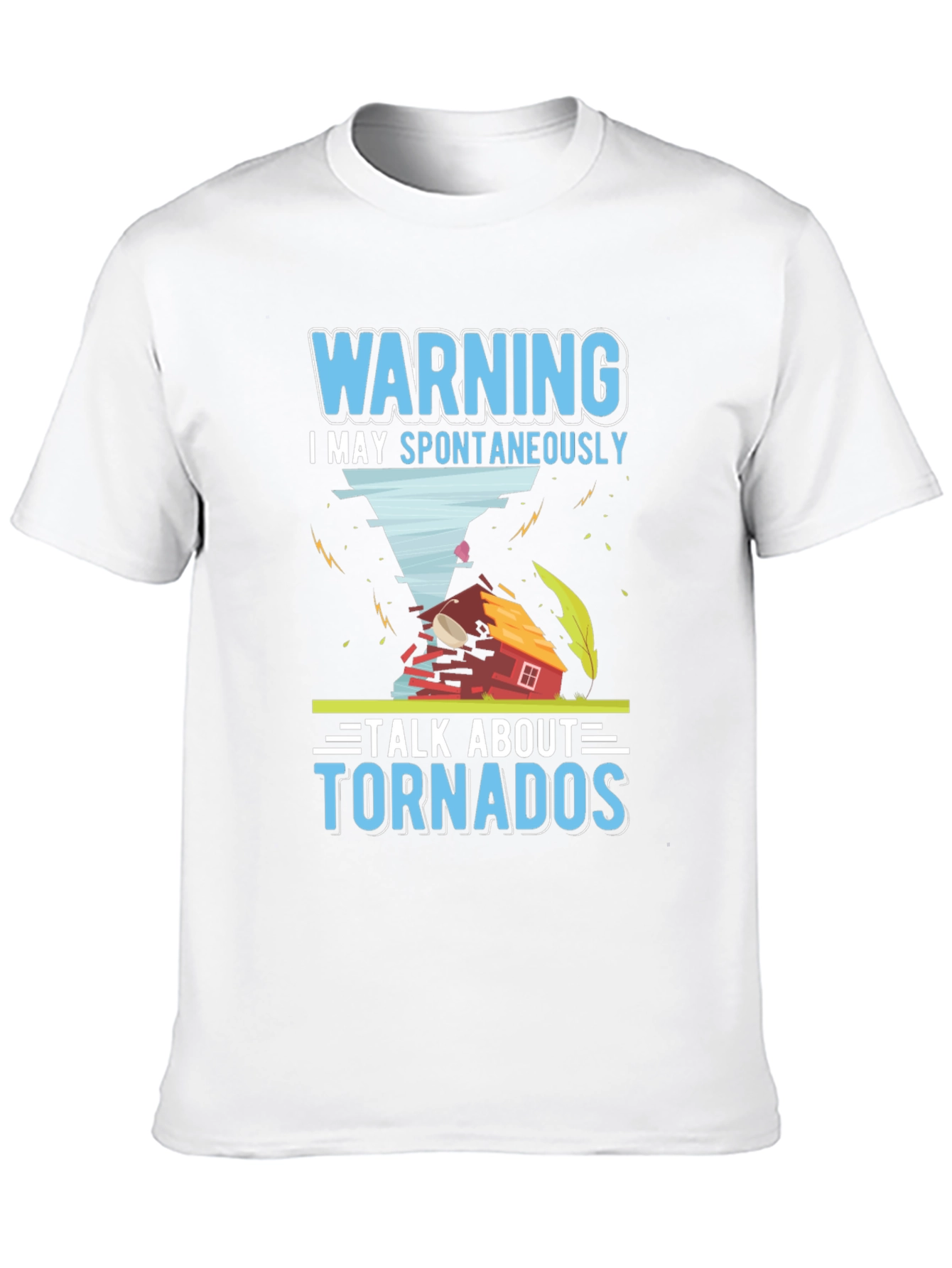Black Warning Tornadoes Graphic T-Shirt view 10