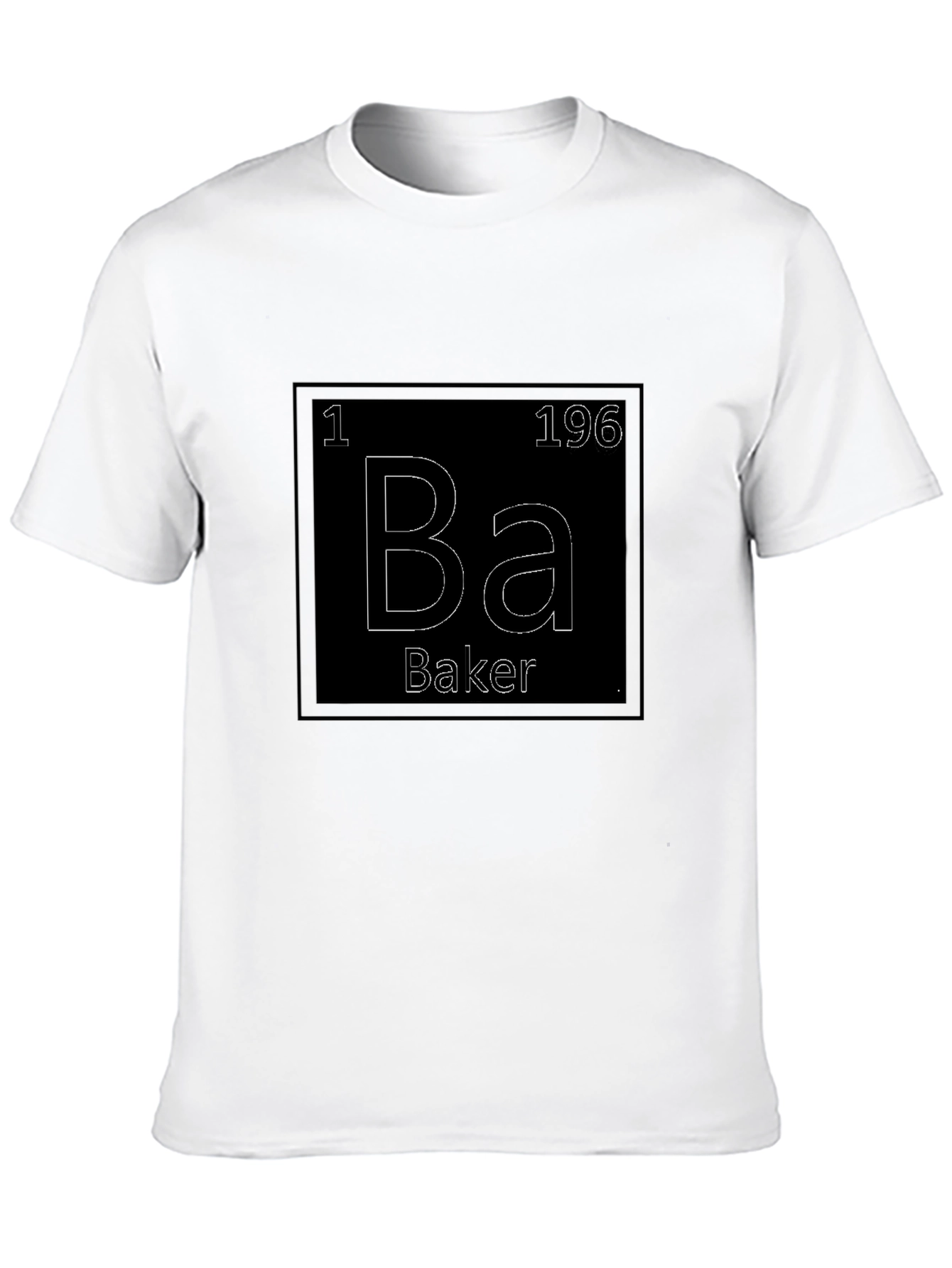 Black Baker Periodic Table Funny T-Shirt view 10