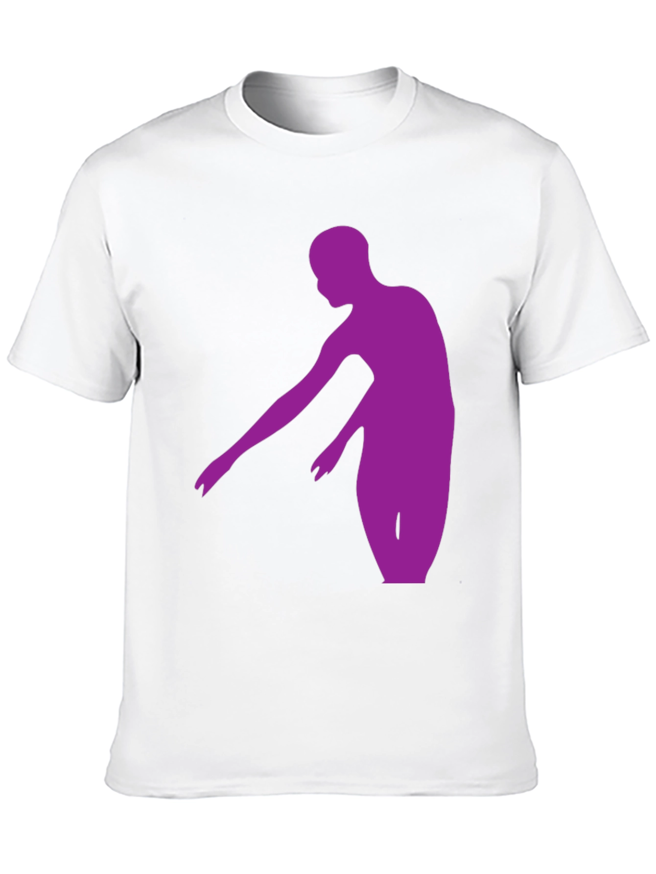 Black Purple Dancer Graphic Tee - Stylish Men's Black T-Shirt view 10