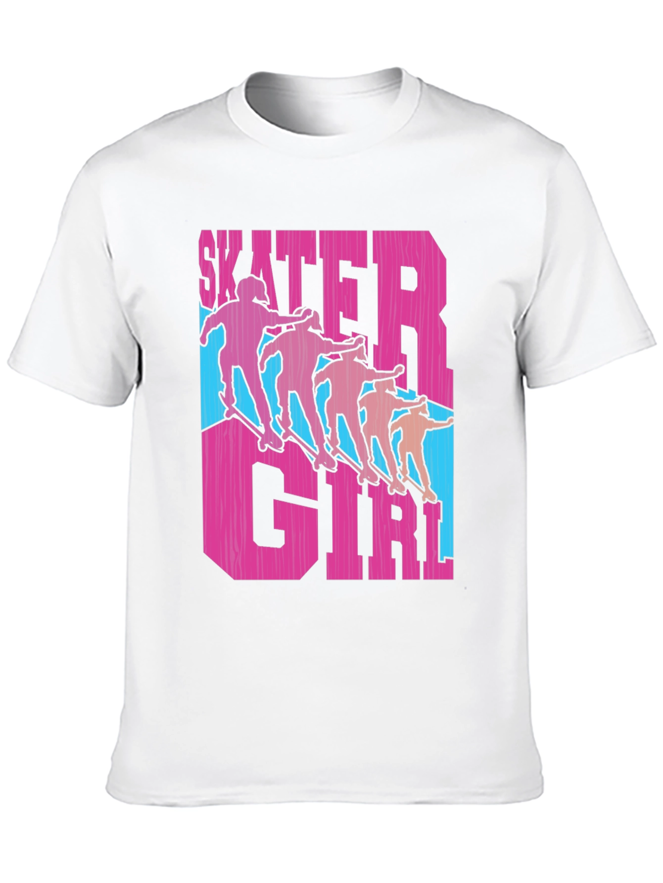 Black Skater Girl Graphic Tee - Funky Retro Style view 10