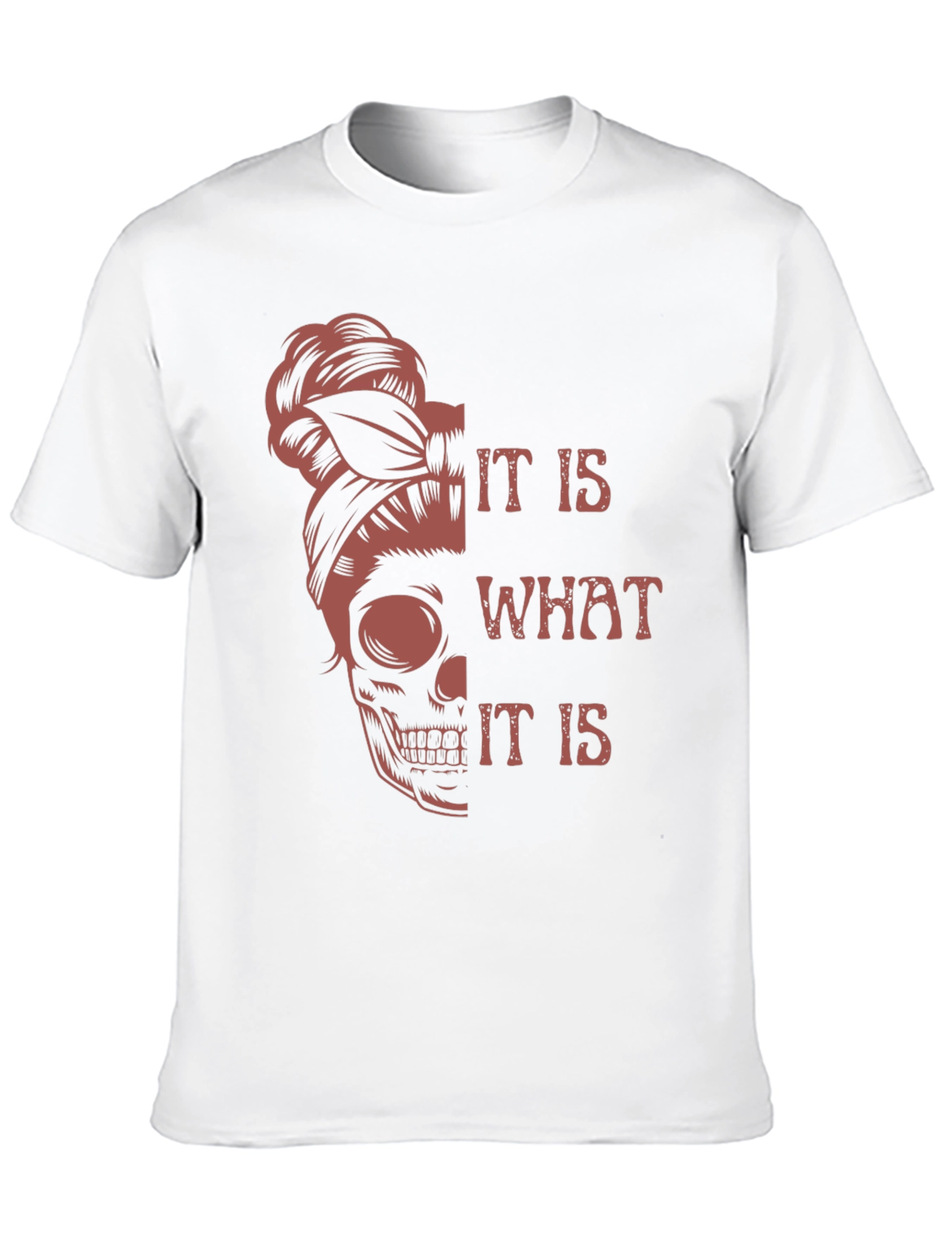 Black Skull Graphic Tee - It Is What It Is - Unisex view 10