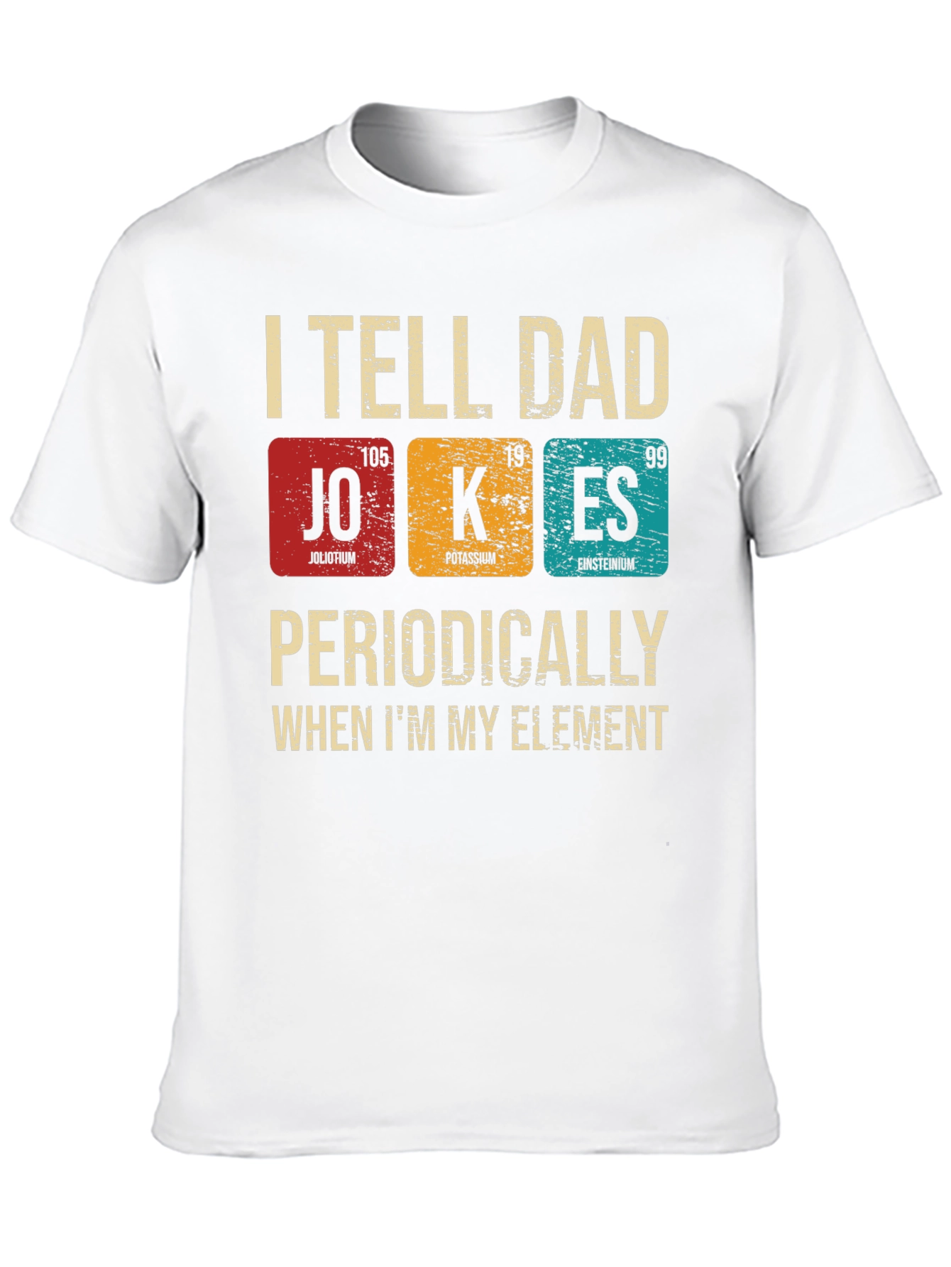 Black Periodic Table Dad Jokes T-Shirt view 10
