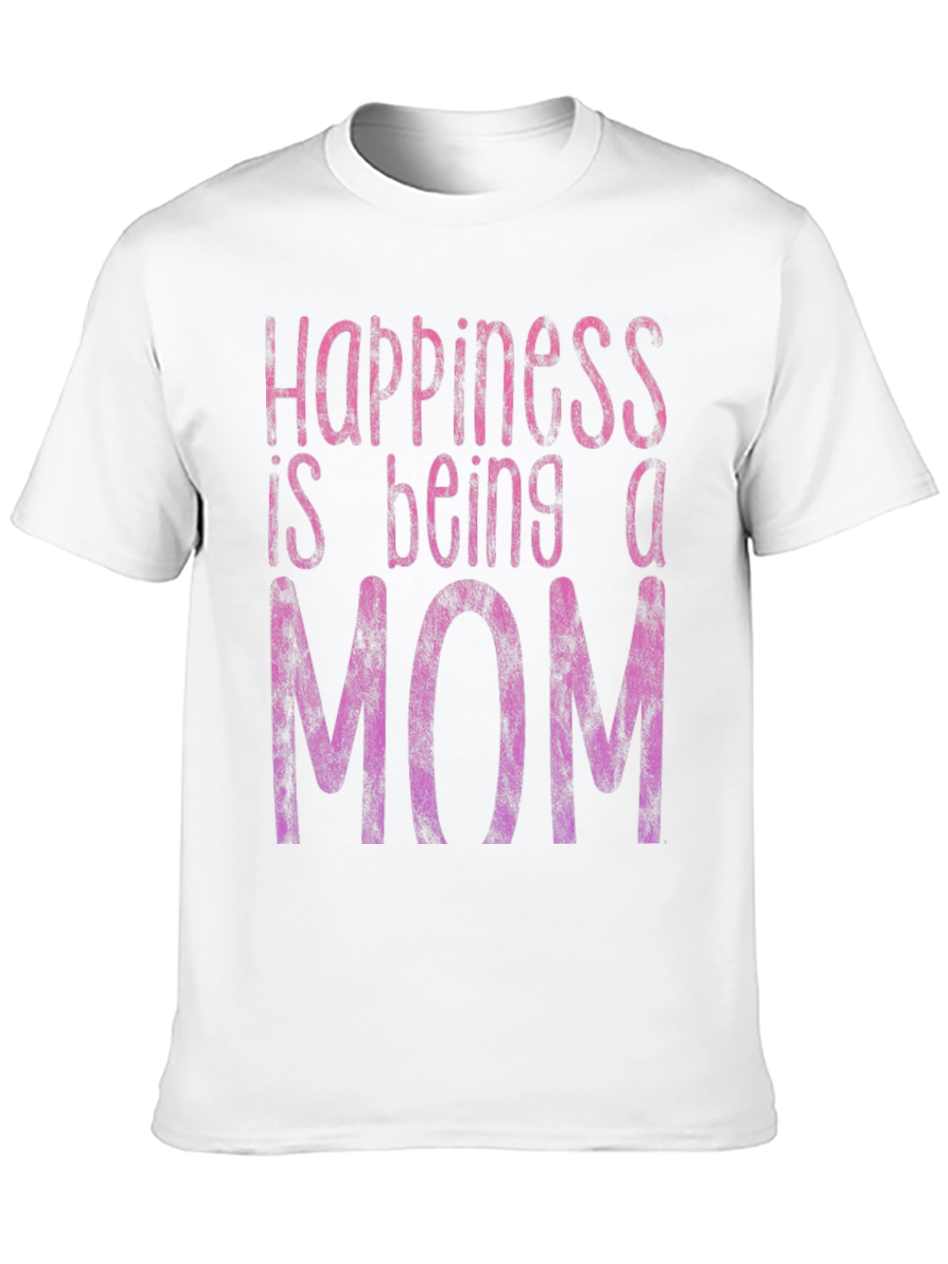 Black Happiness Is Being A Mom T-Shirt - Black view 10