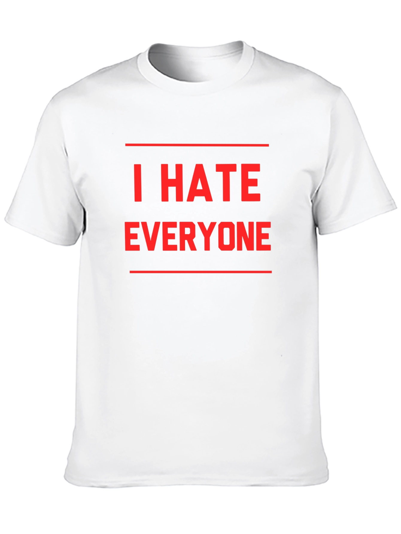 Black I Hate Everyone Graphic T-Shirt - Black view 10