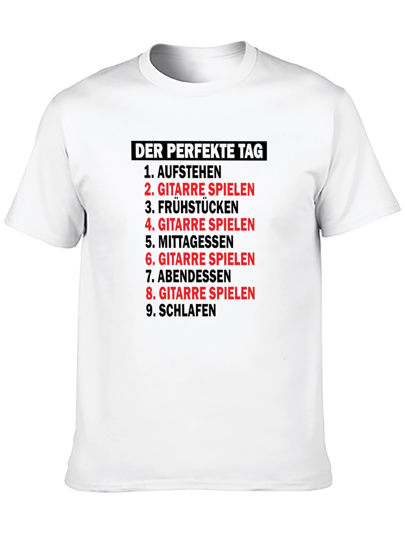 Black Perfect Day Guitar T-Shirt - Musician Gift view 10