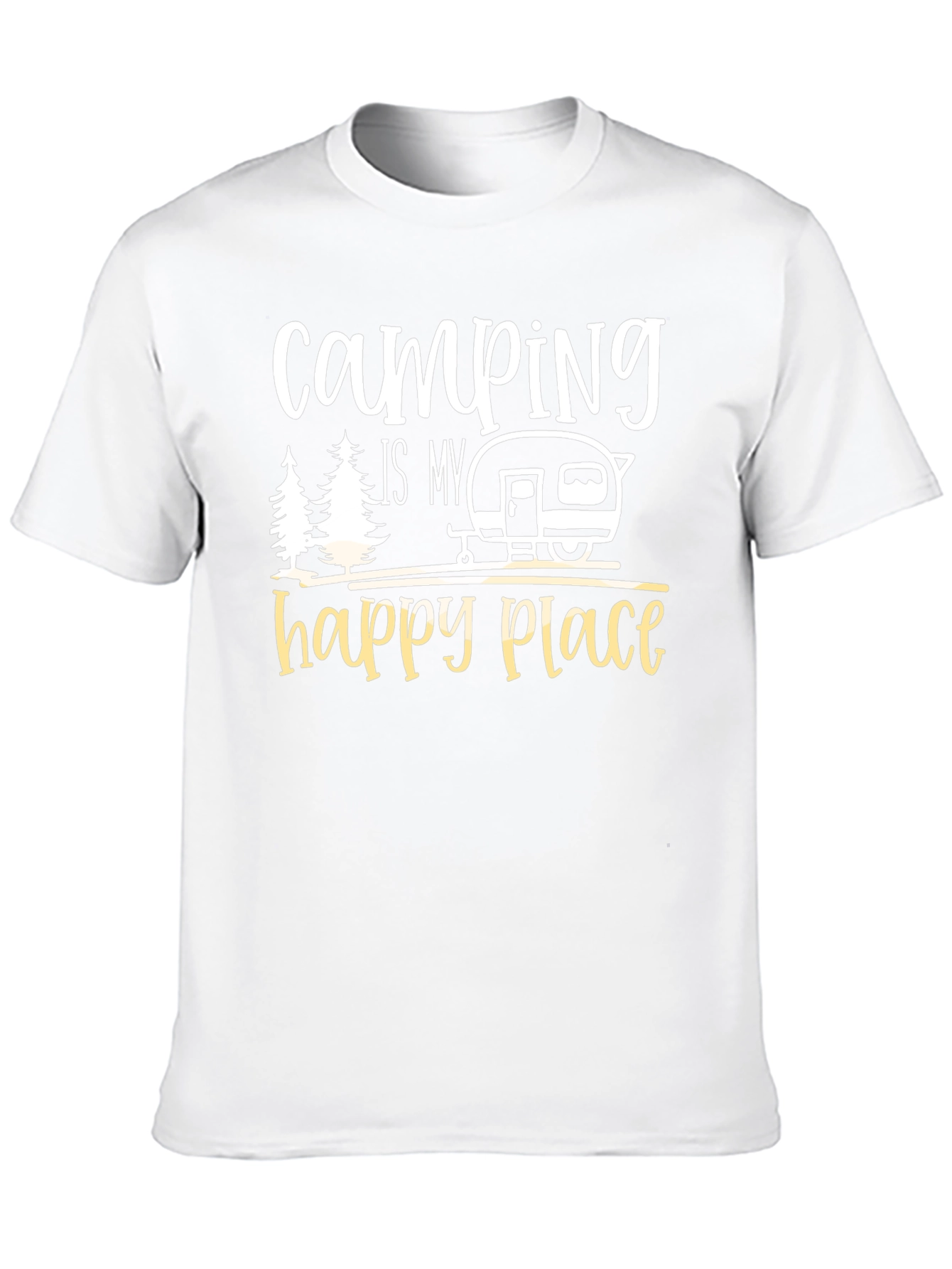 Black Camping Is My Happy Place Graphic Tee view 10