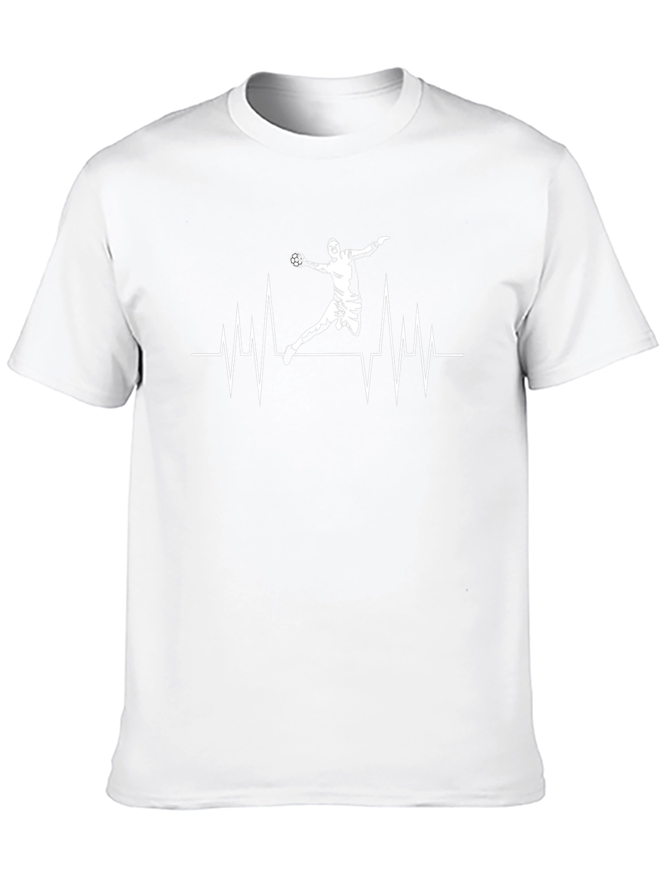 Black Handball Heartbeat Graphic Tee - Black view 10