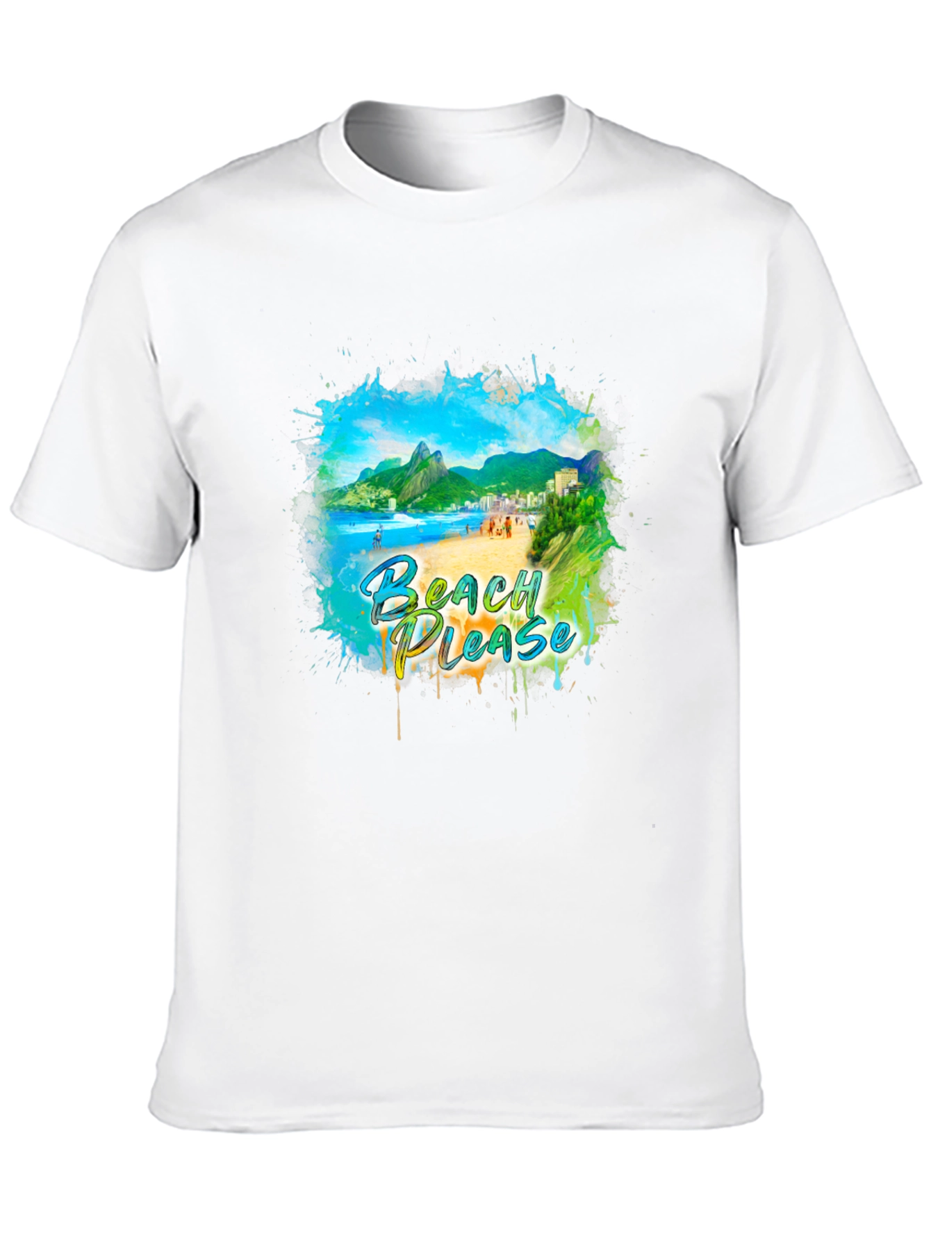 Black Beach Please Graphic Tee - Tropical Vibes view 10