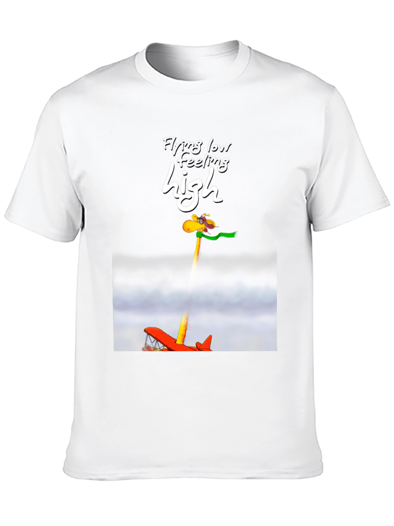 Black Flying High Giraffe T-Shirt view 10