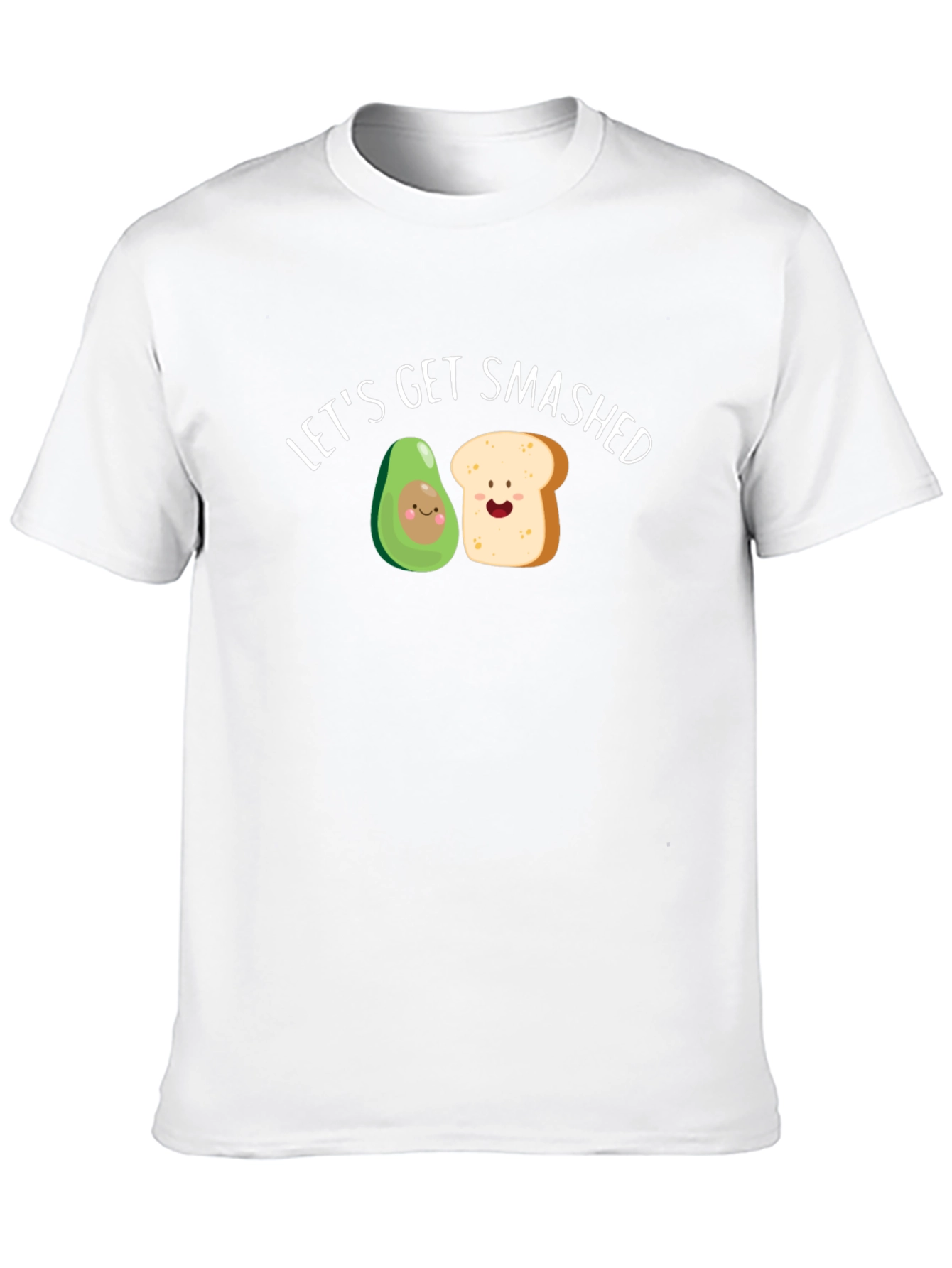 Black Let's Get Smashed Avocado Toast Funny Graphic Tee view 10