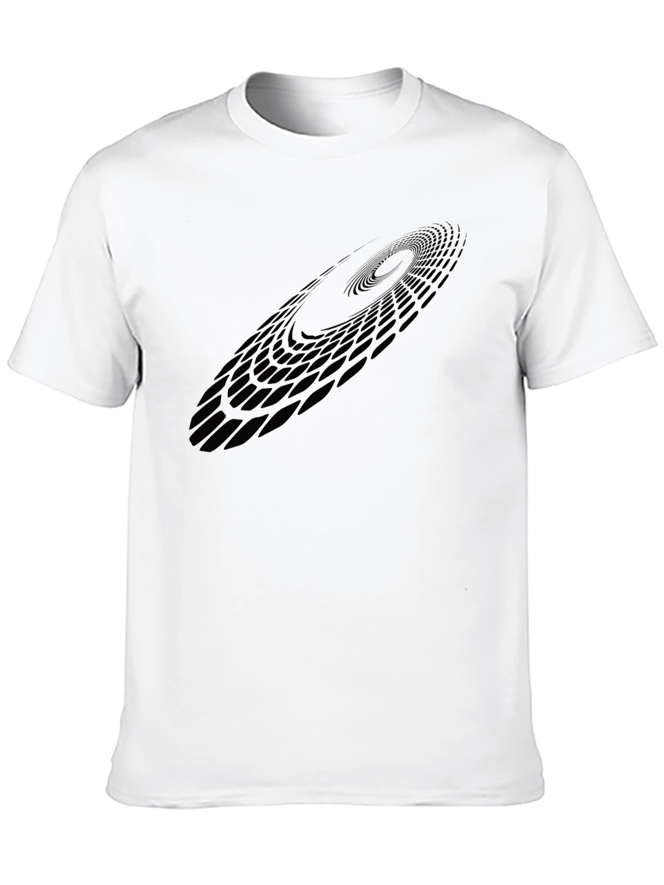 Black Abstract Black Hole Graphic T-Shirt view 10