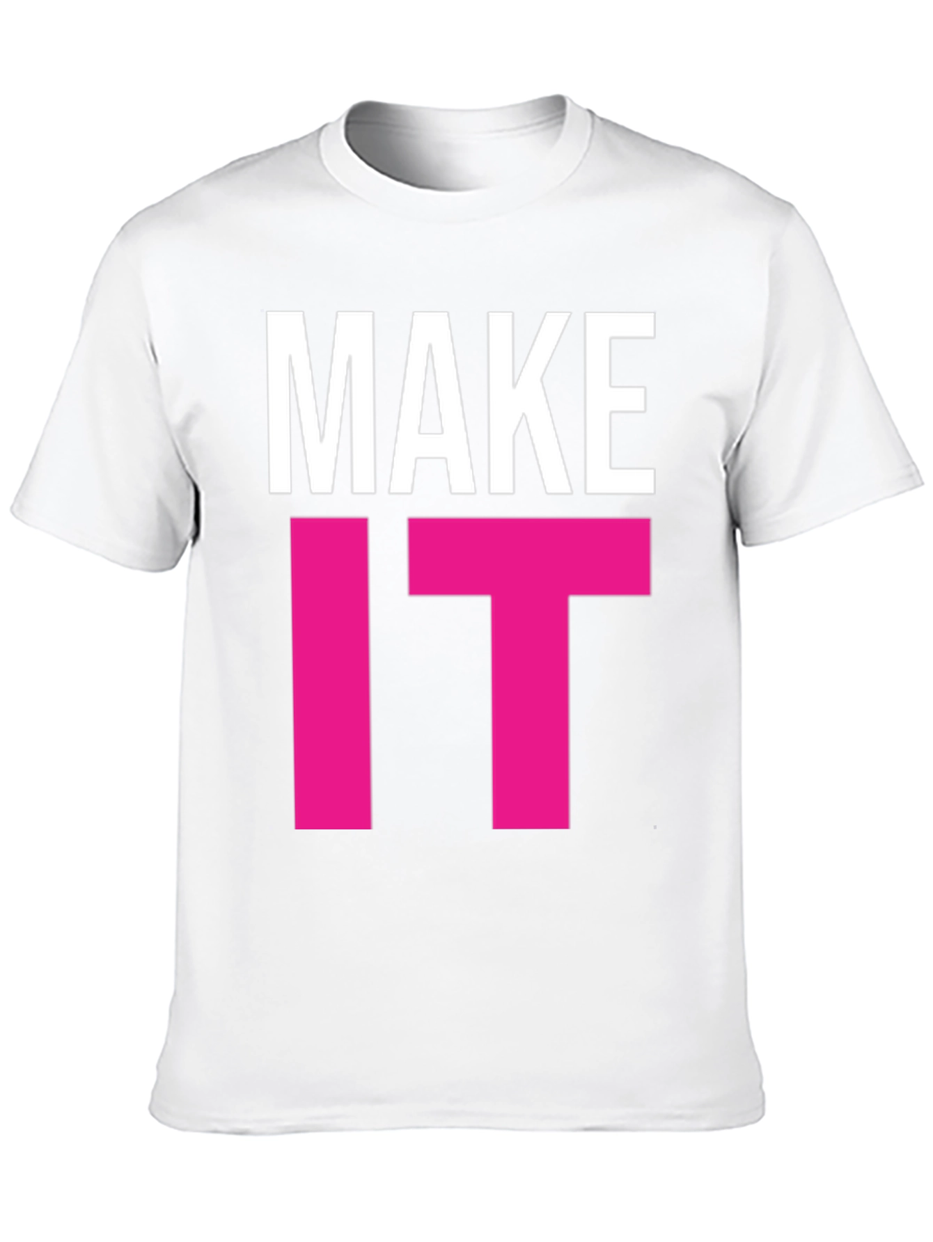 Black Make It Happen Graphic Tee - Bold Statement T-Shirt view 10